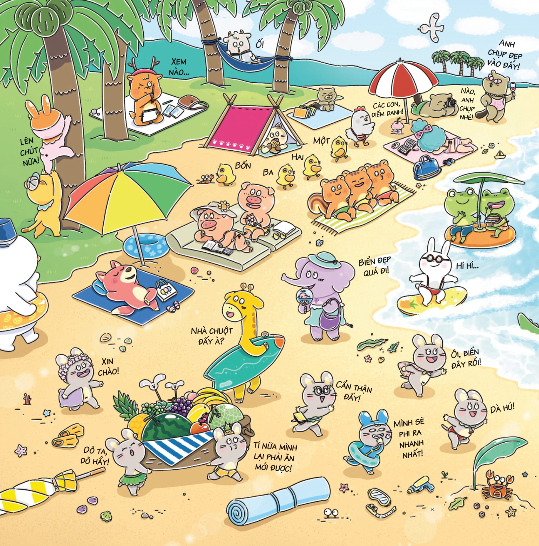 bảy anh em nhà chuột - trò chơi mùa hạ - đá bào cá voi