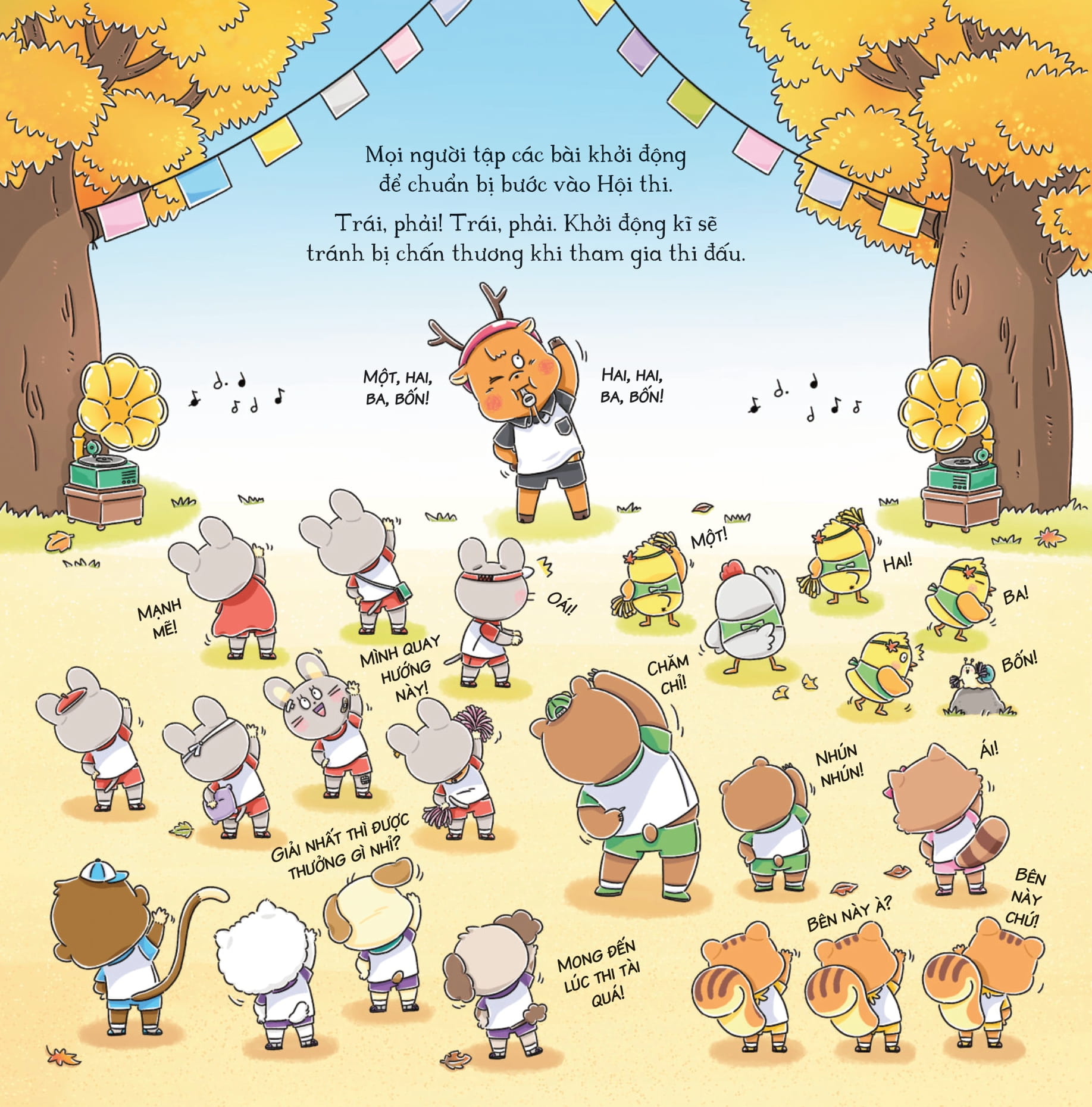 bảy anh em nhà chuột - trò chơi mùa thu - món súp hoàng hôn