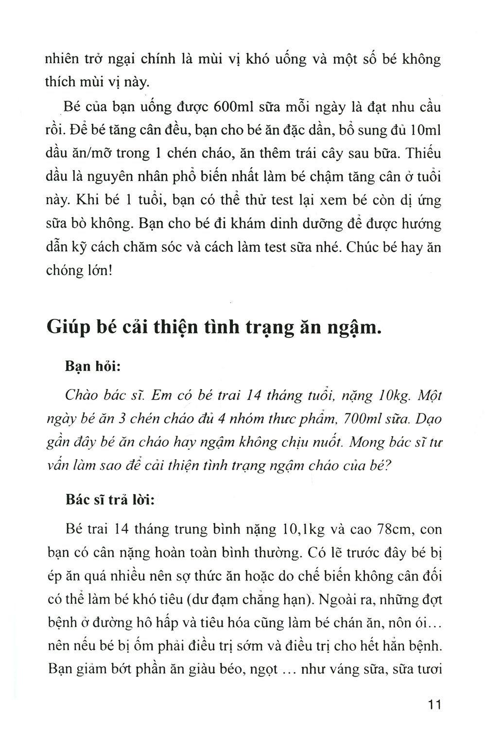 bé biếng ăn mẹ phải làm gì?