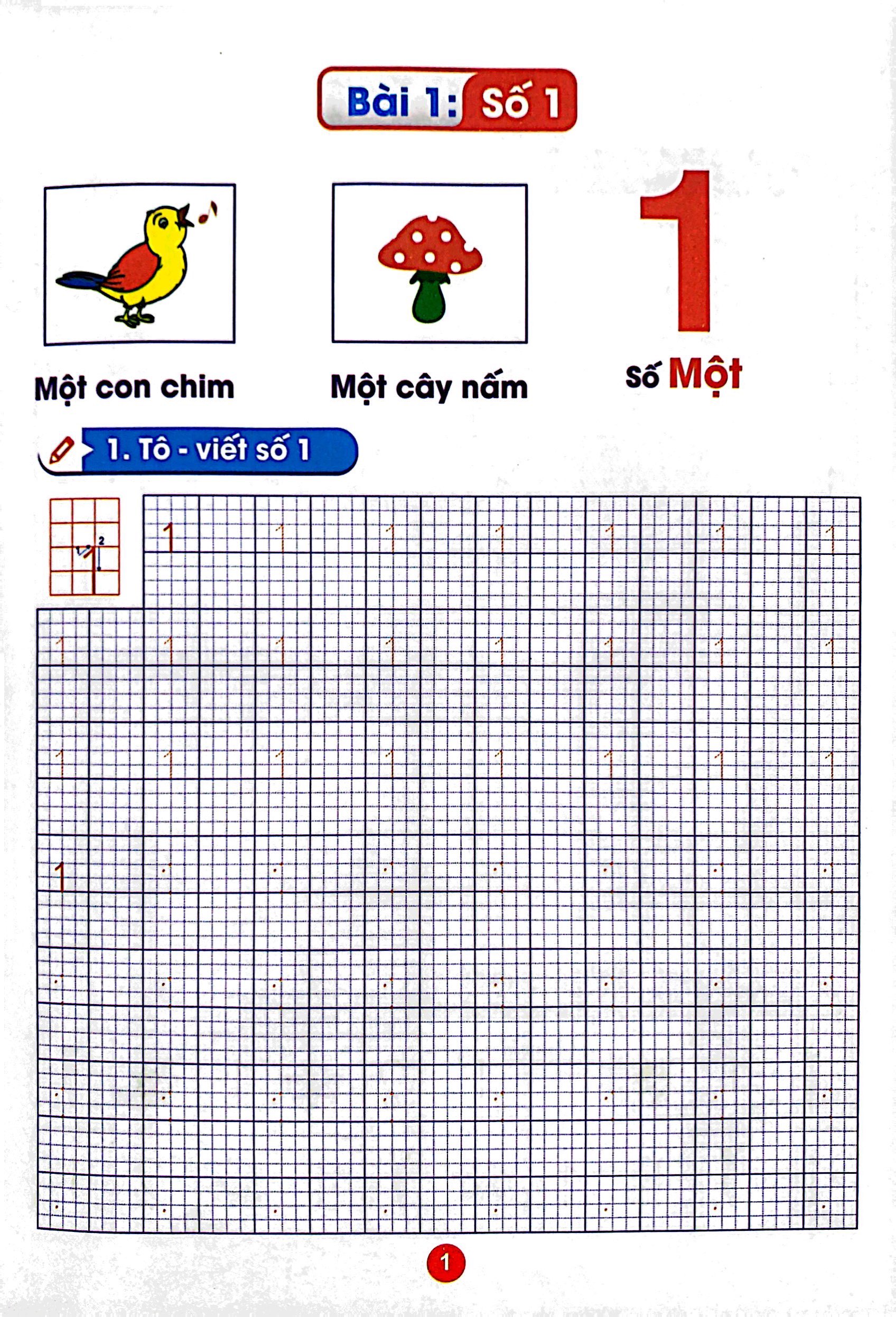 bé chào lớp một - làm quen với chữ số và toán