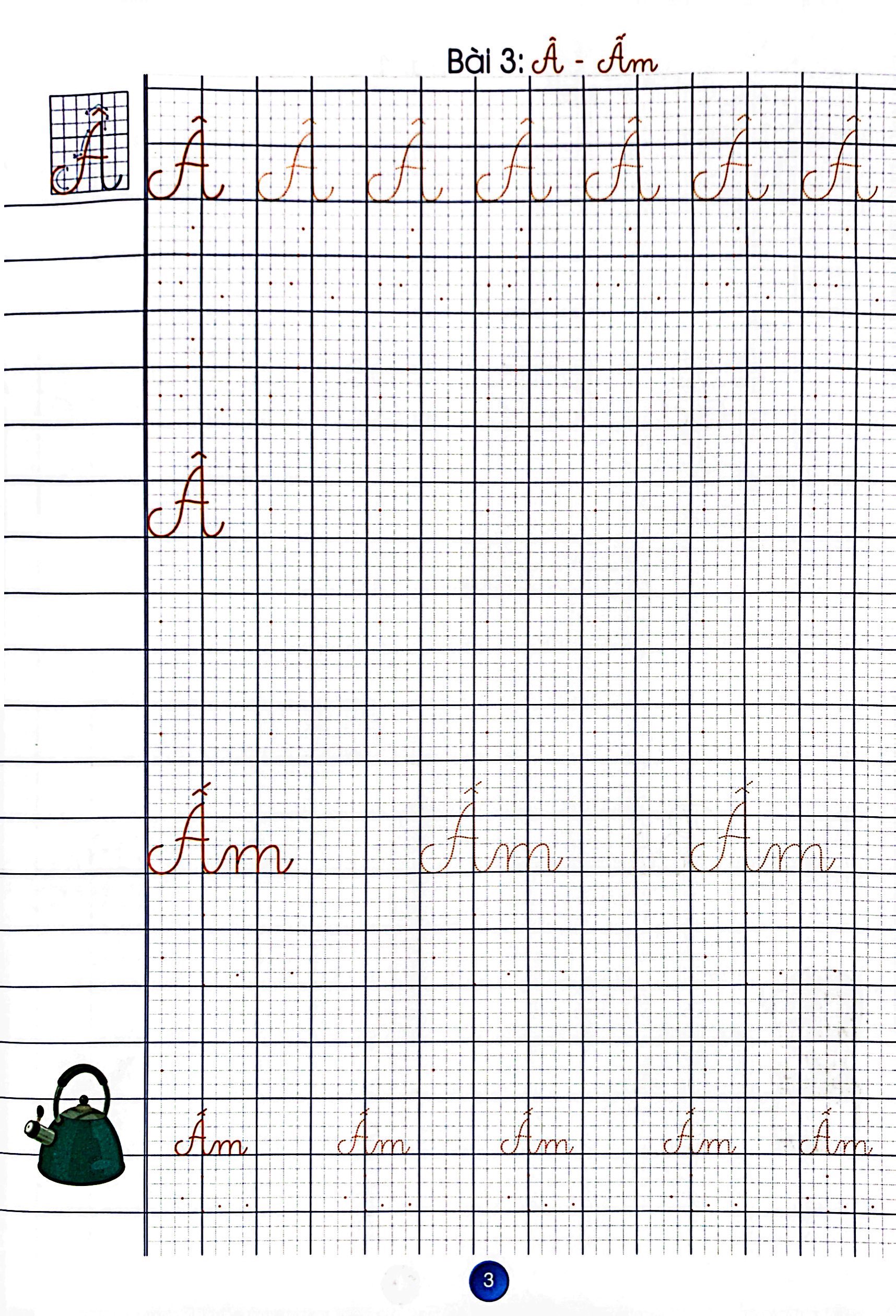 bé chào lớp một - luyện viết chữ hoa