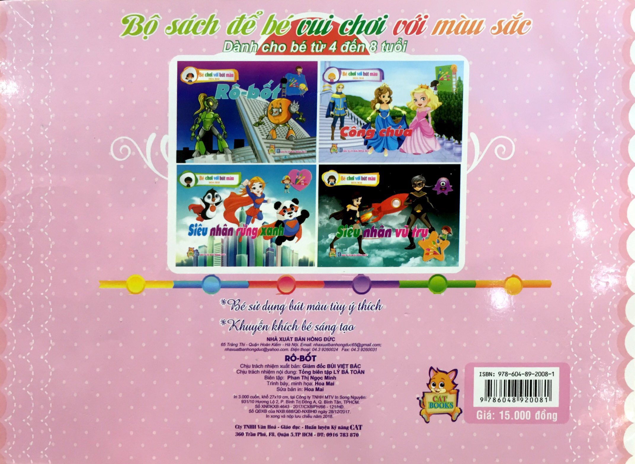 bé chơi với bút màu - rô - bốt