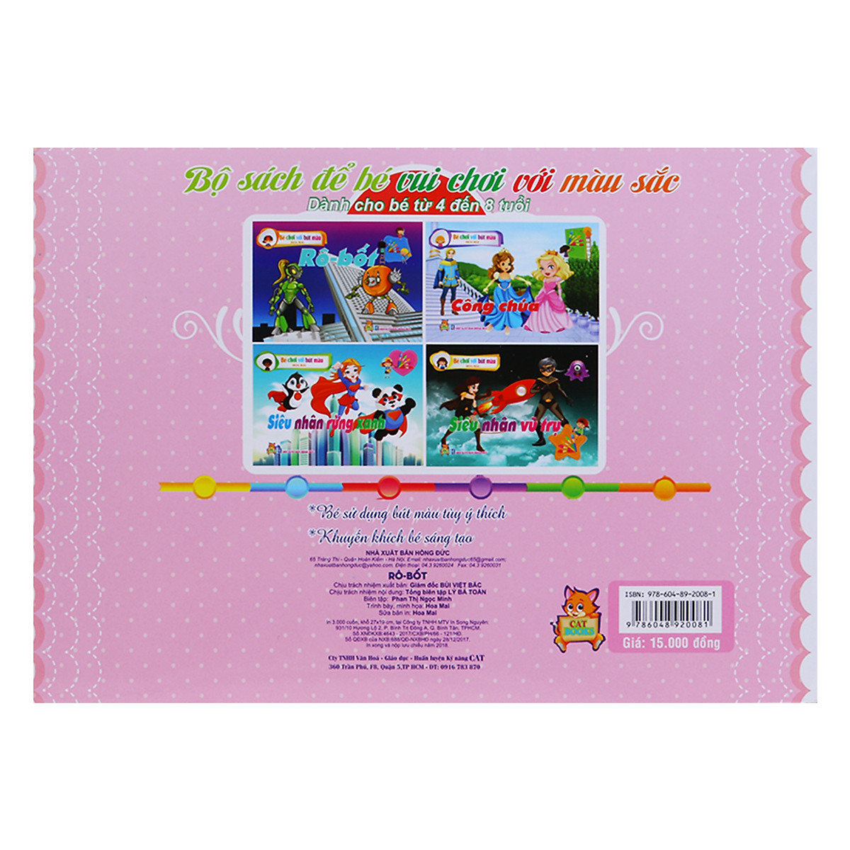 bé chơi với bút màu - rô - bốt