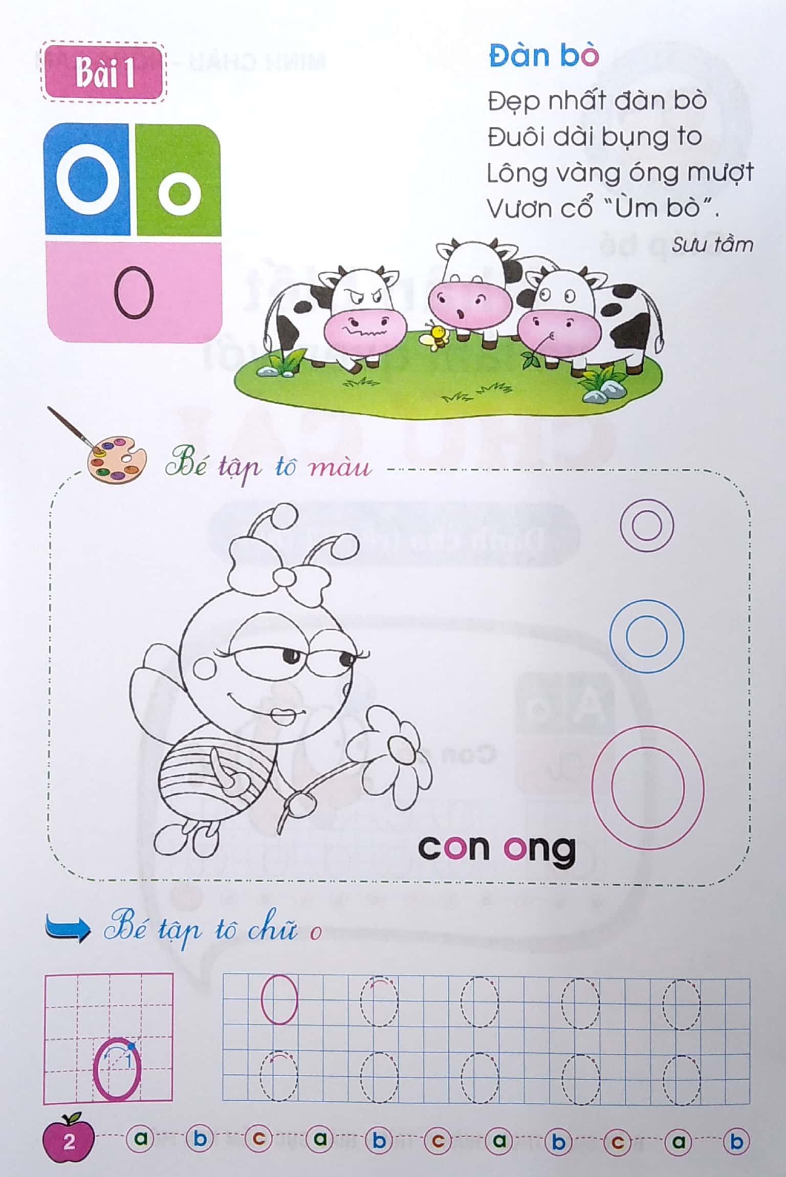 bé chuẩn bị vào lớp 1 - giúp bé nhận biết và làm quen với chữ cái (dành cho trẻ 3-4 tuổi)