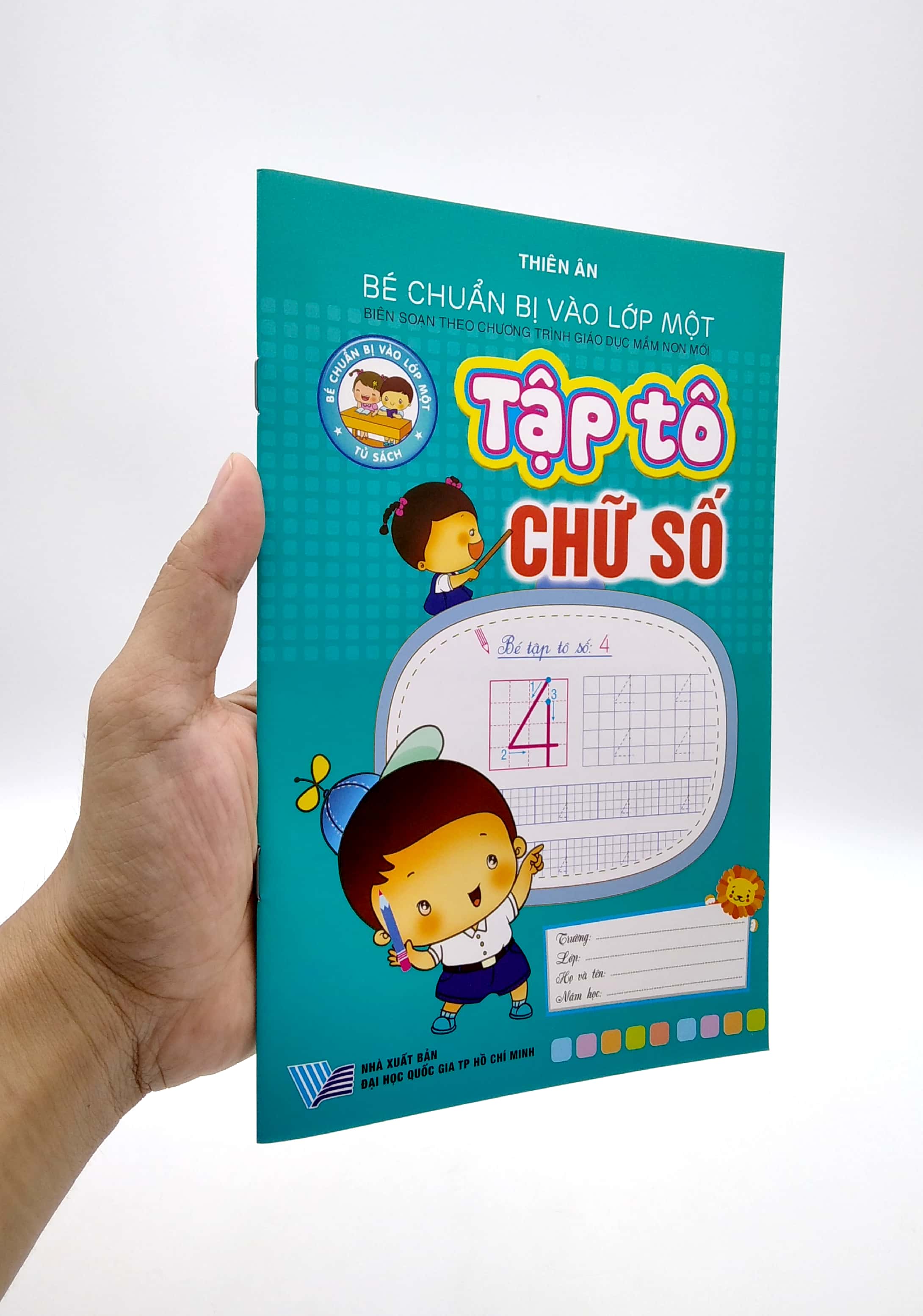 bé chuẩn bị vào lớp 1 - tập tô chữ số