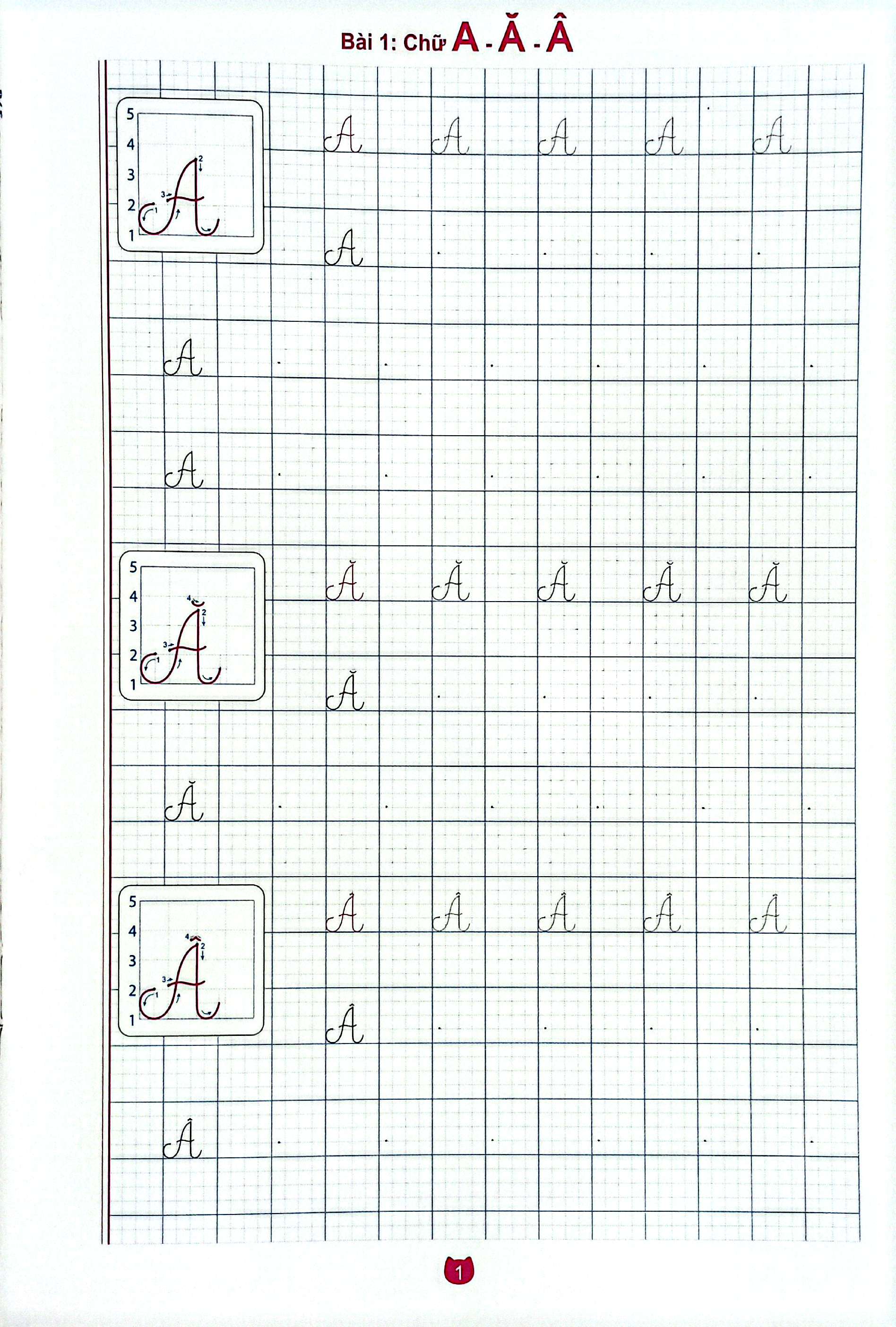 Be Chuan Bi Vao Lop 1 - Vo Luyen Viet Chu Cai Viet Hoa