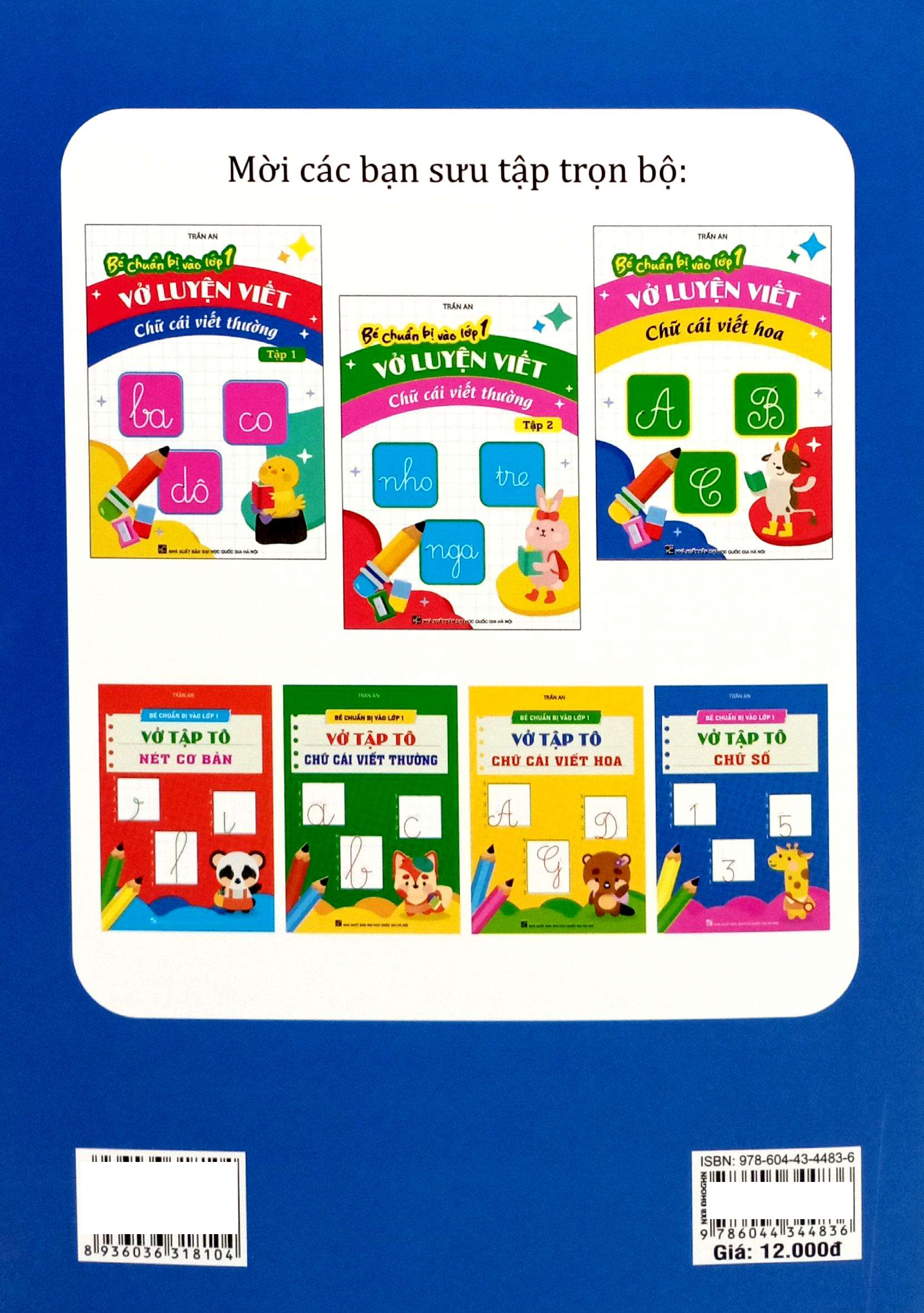 Be Chuan Bi Vao Lop 1 - Vo Luyen Viet Chu Cai Viet Hoa