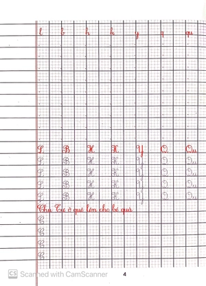 bé chuẩn bị vào lớp 1 - vở ô li theo mẫu chữ (quyển 3)