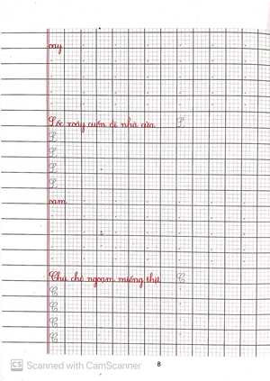 bé chuẩn bị vào lớp 1 - vở ô li theo mẫu chữ (quyển 3)