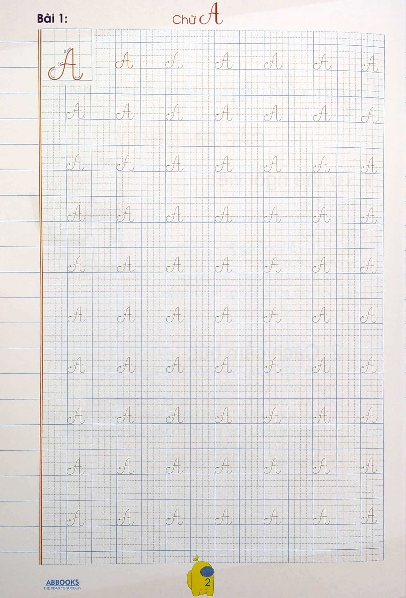 bé chuẩn bị vào lớp 1 - vở tập viết chữ cái viết hoa
