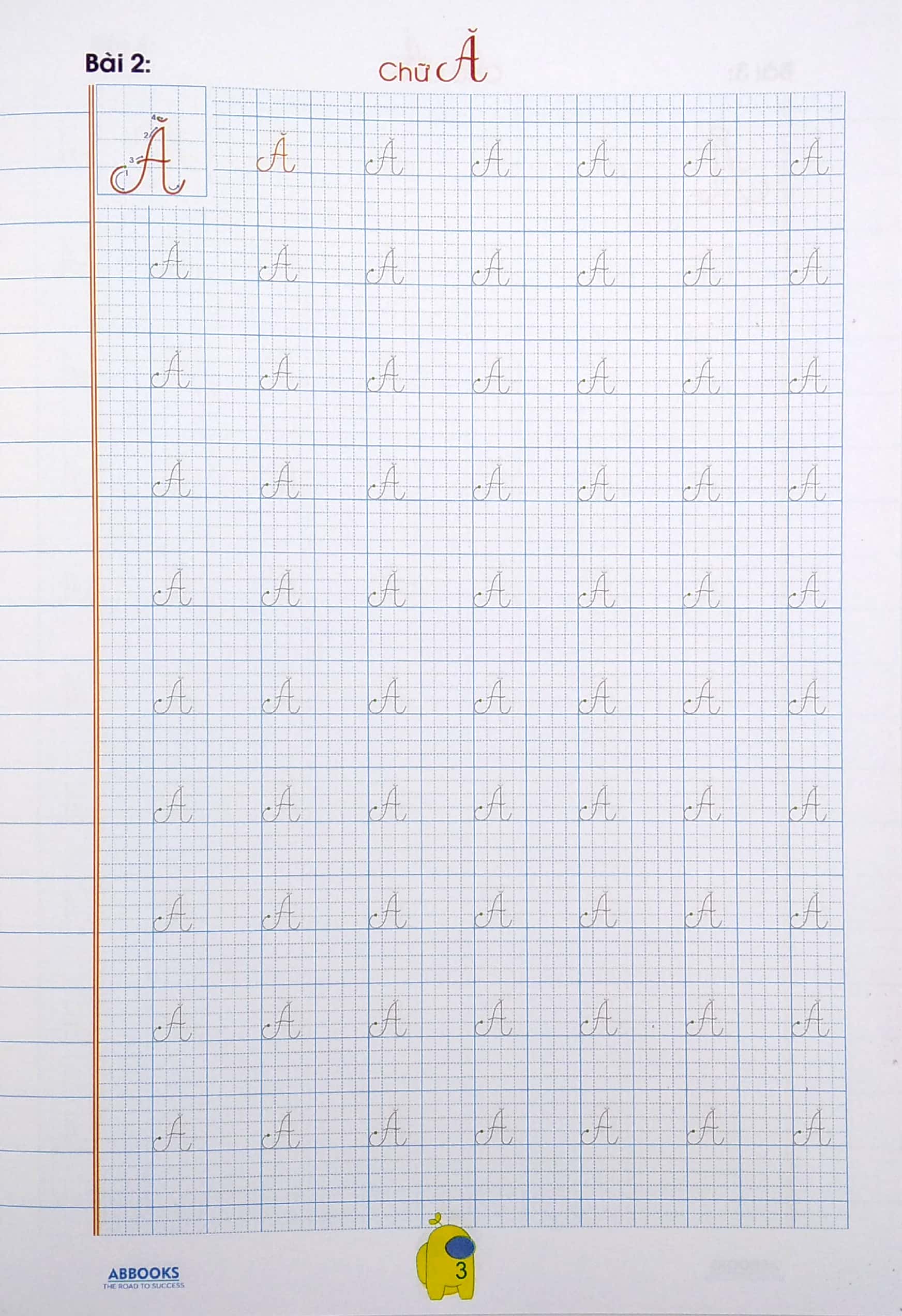 bé chuẩn bị vào lớp 1 - vở tập viết chữ cái viết hoa