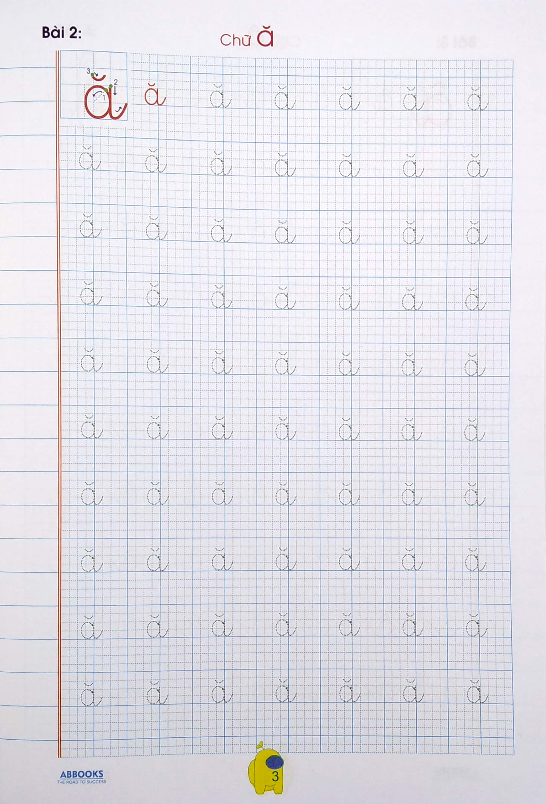 bé chuẩn bị vào lớp 1 - vở tập viết chữ cái viết thường