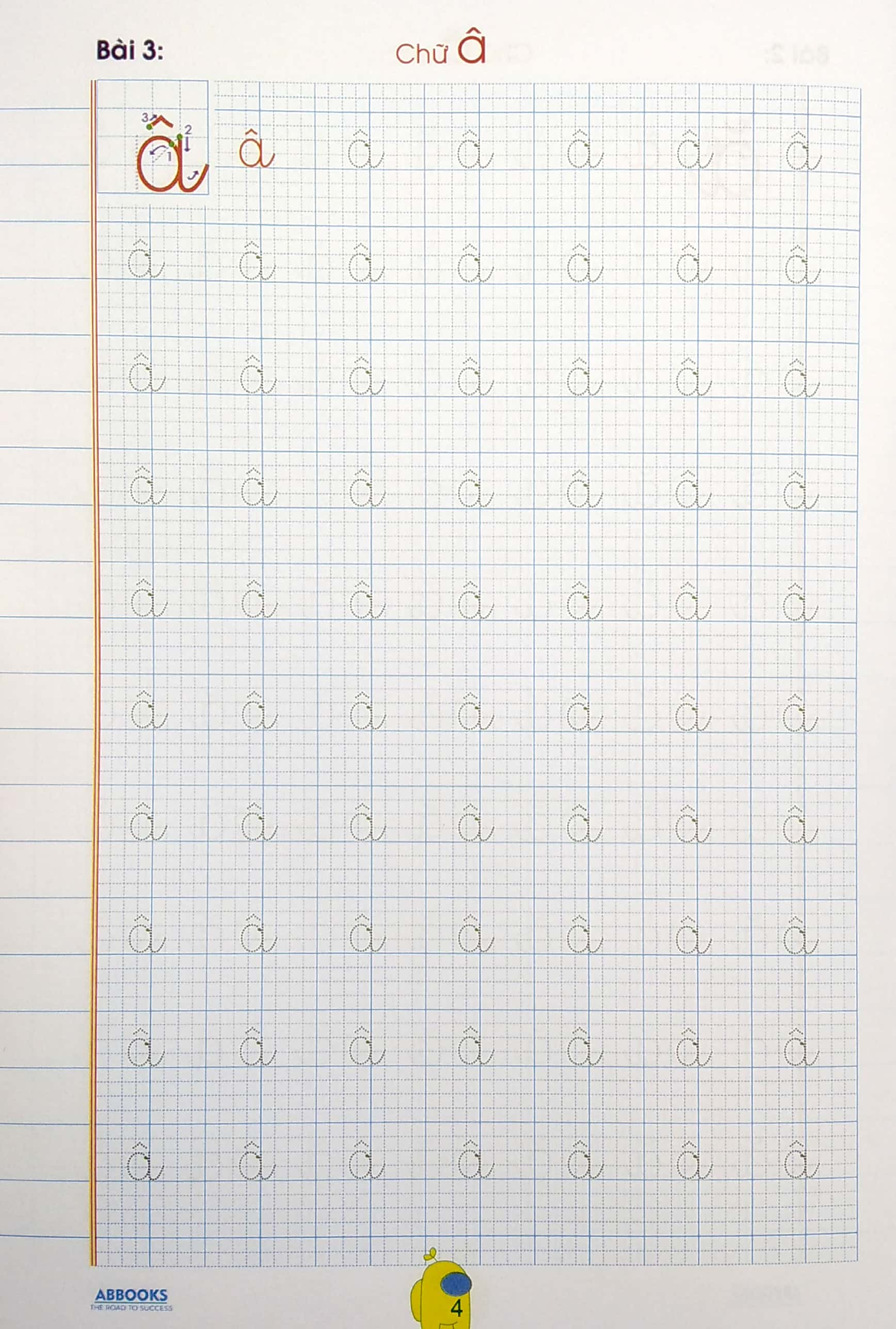 bé chuẩn bị vào lớp 1 - vở tập viết chữ cái viết thường