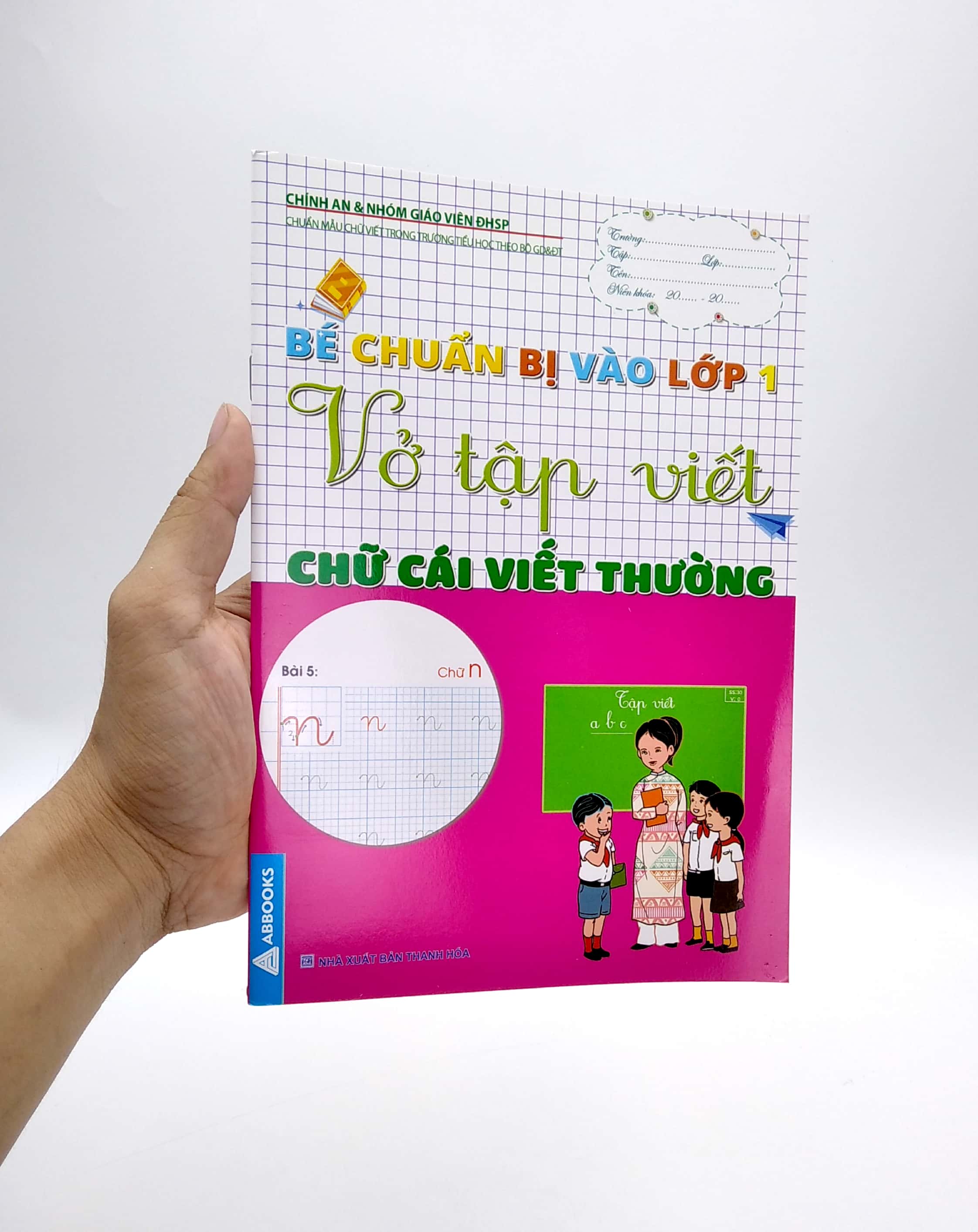 bé chuẩn bị vào lớp 1 - vở tập viết chữ cái viết thường