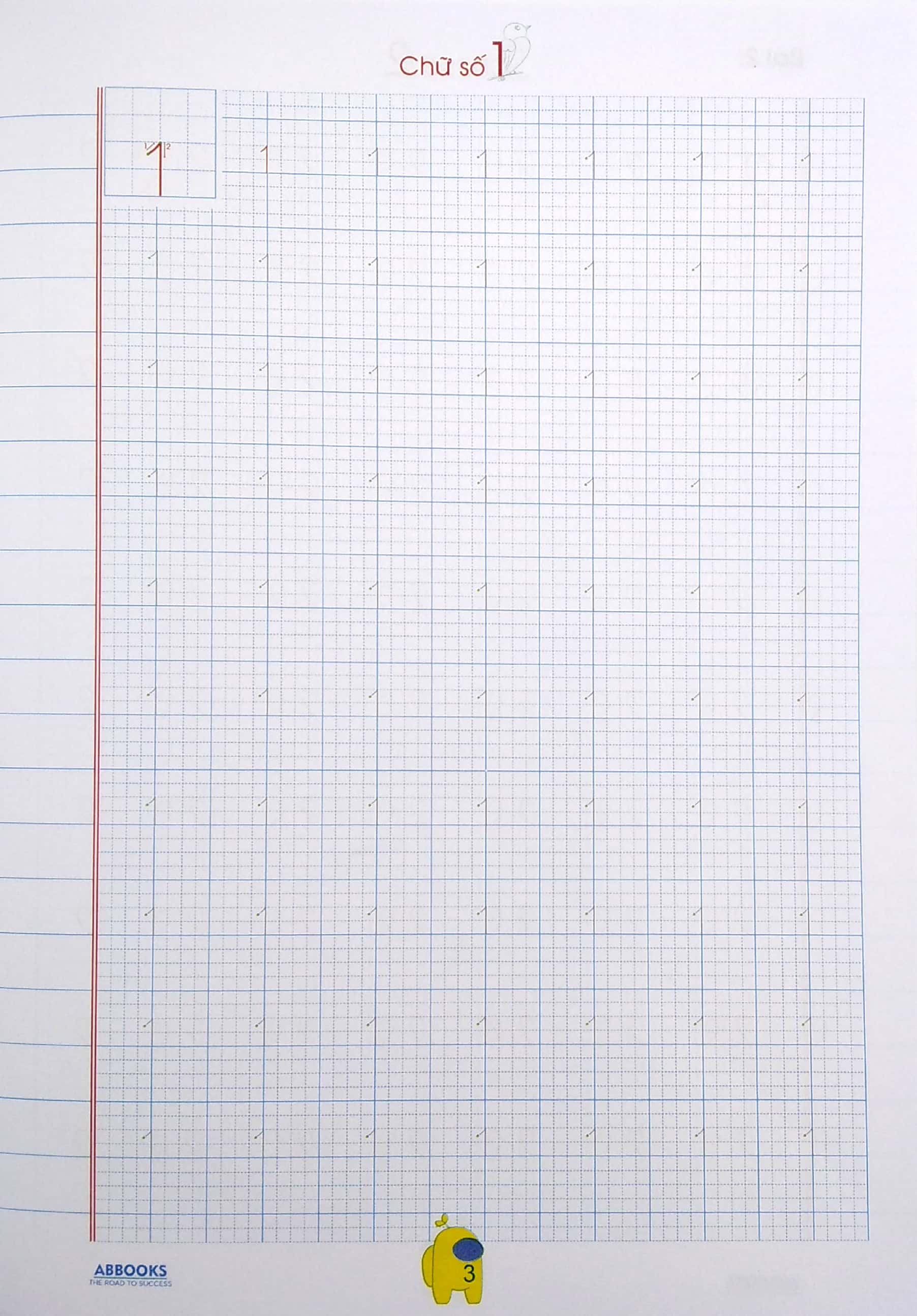 bé chuẩn bị vào lớp 1 - vở tập viết chữ số