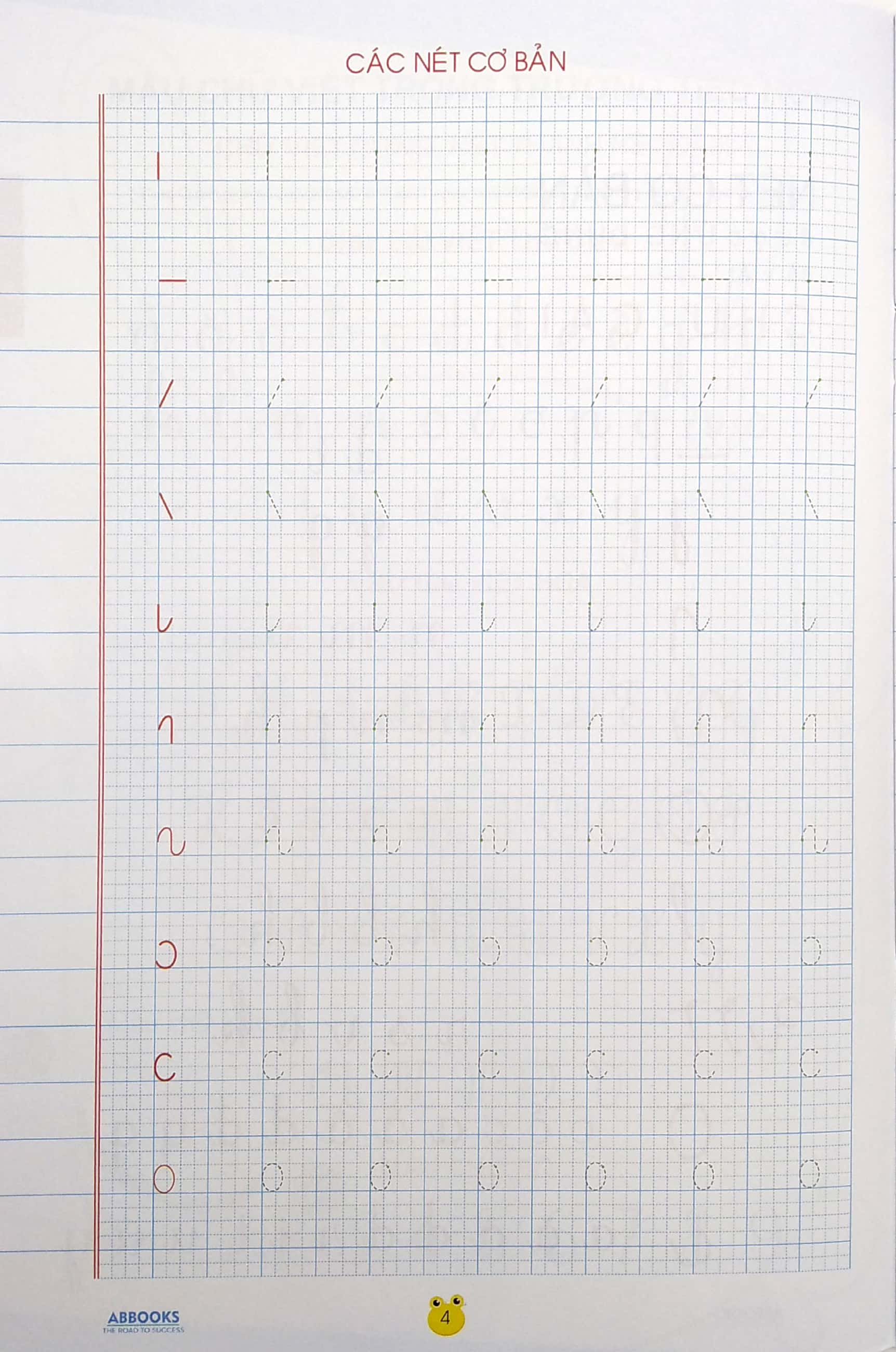 bé chuẩn bị vào lớp 1 - vở tập viết nét cơ bản