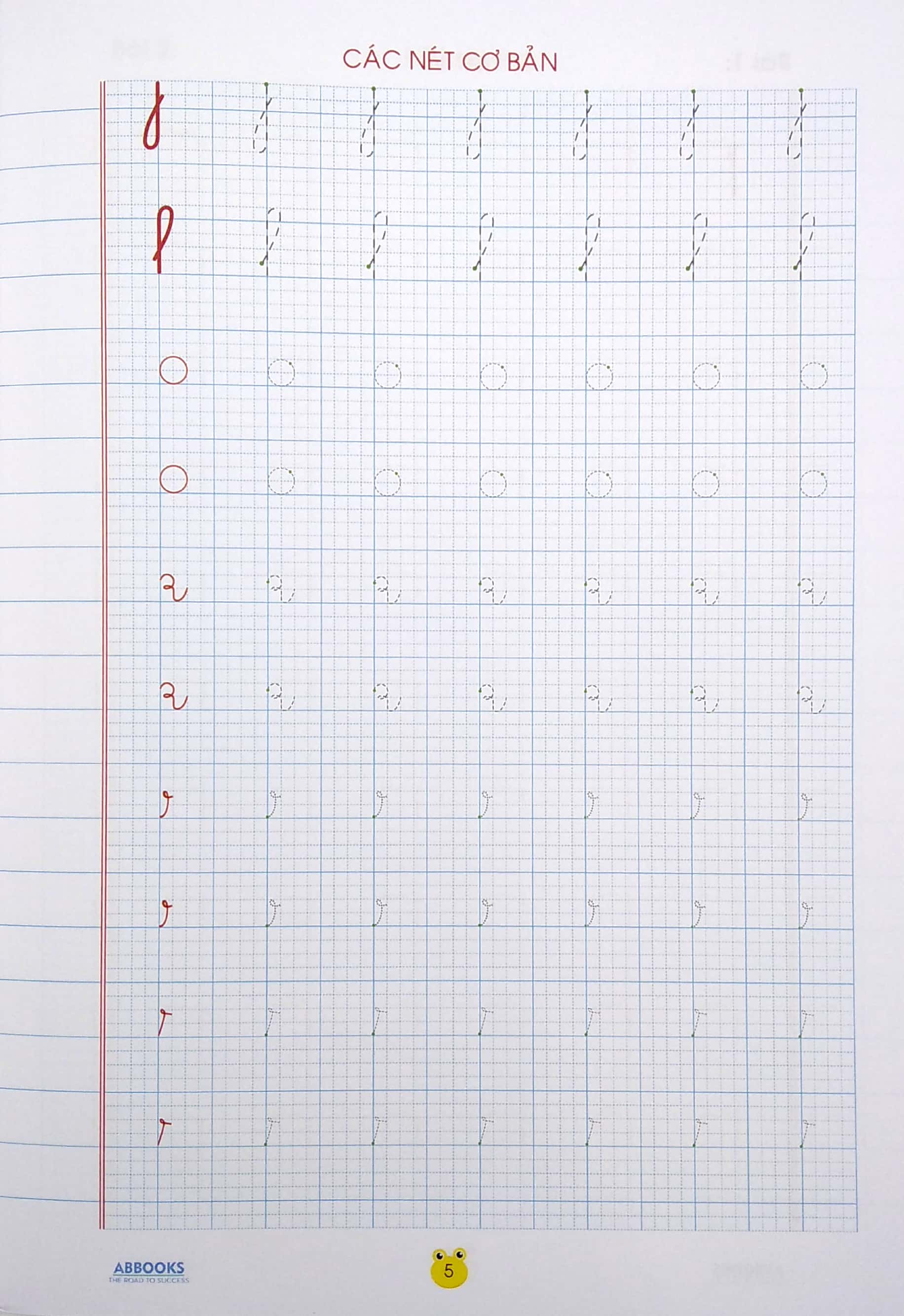 bé chuẩn bị vào lớp 1 - vở tập viết nét cơ bản