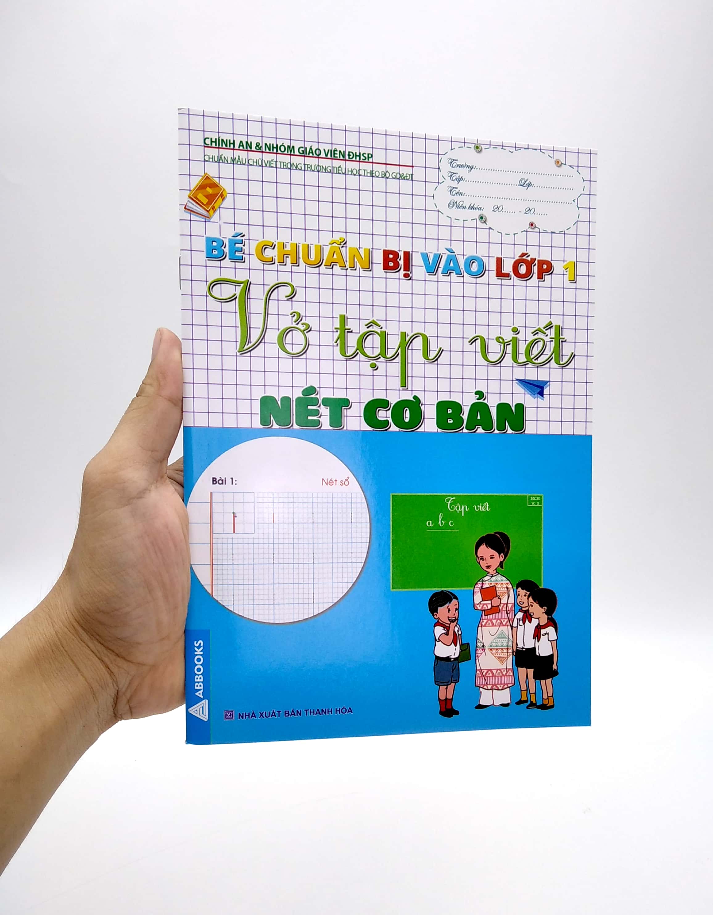 bé chuẩn bị vào lớp 1 - vở tập viết nét cơ bản