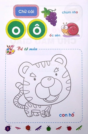 bé chuẩn bị vào lớp một - vở tập tô chữ mẫu giáo (dành cho trẻ 5-6 tuổi) (tái bản)