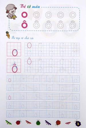 bé chuẩn bị vào lớp một - vở tập tô chữ mẫu giáo (dành cho trẻ 5-6 tuổi) (tái bản)