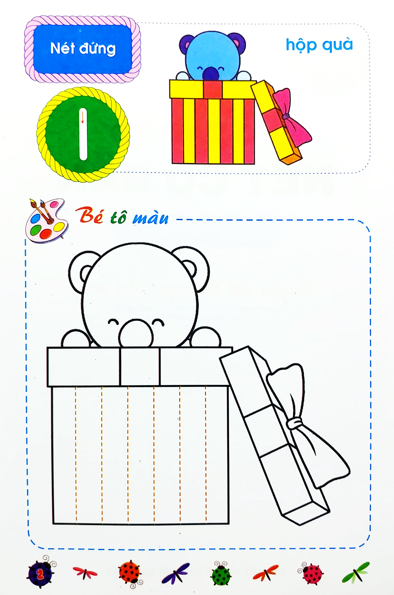 bé chuẩn bị vào lớp một - vở tập tô nét cơ bản (dành cho trẻ 5-6 tuổi)