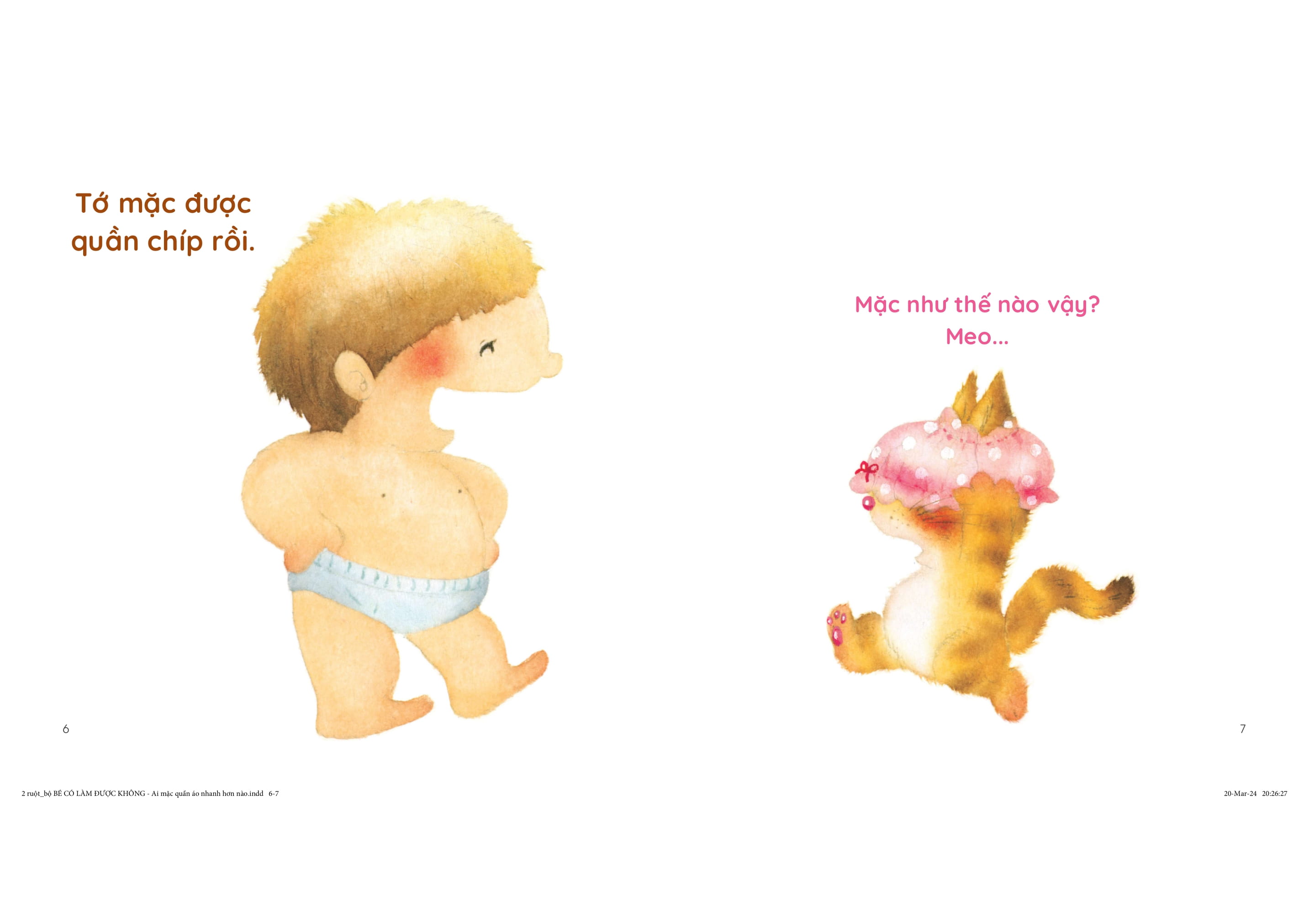 bé có làm được không? - ai mặc quần áo nhanh