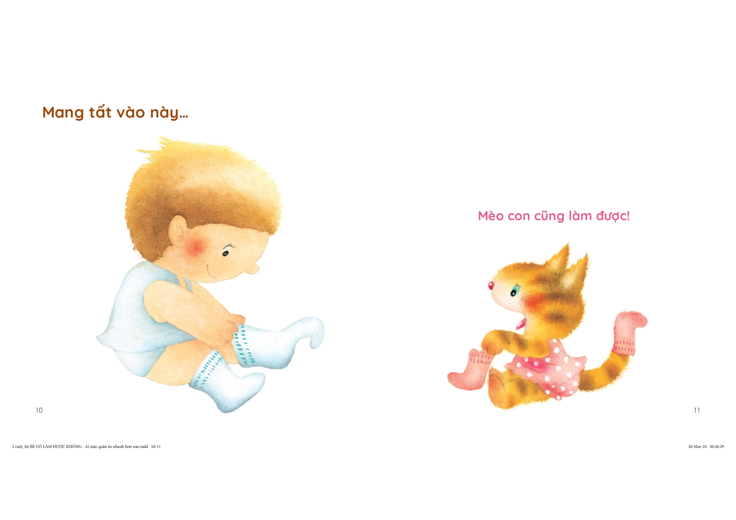 bé có làm được không? - ai mặc quần áo nhanh