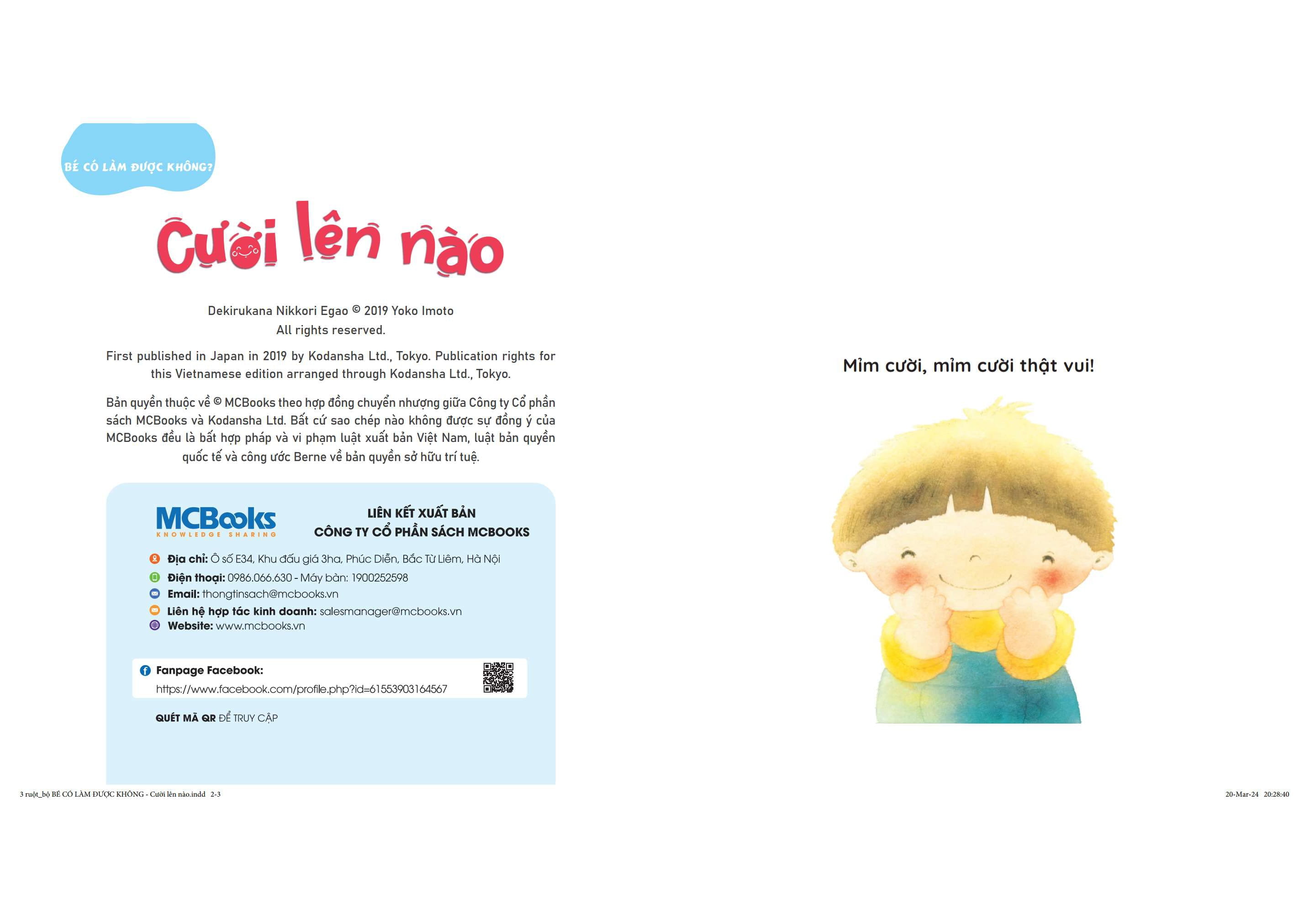 bé có làm được không? - cười lên nào