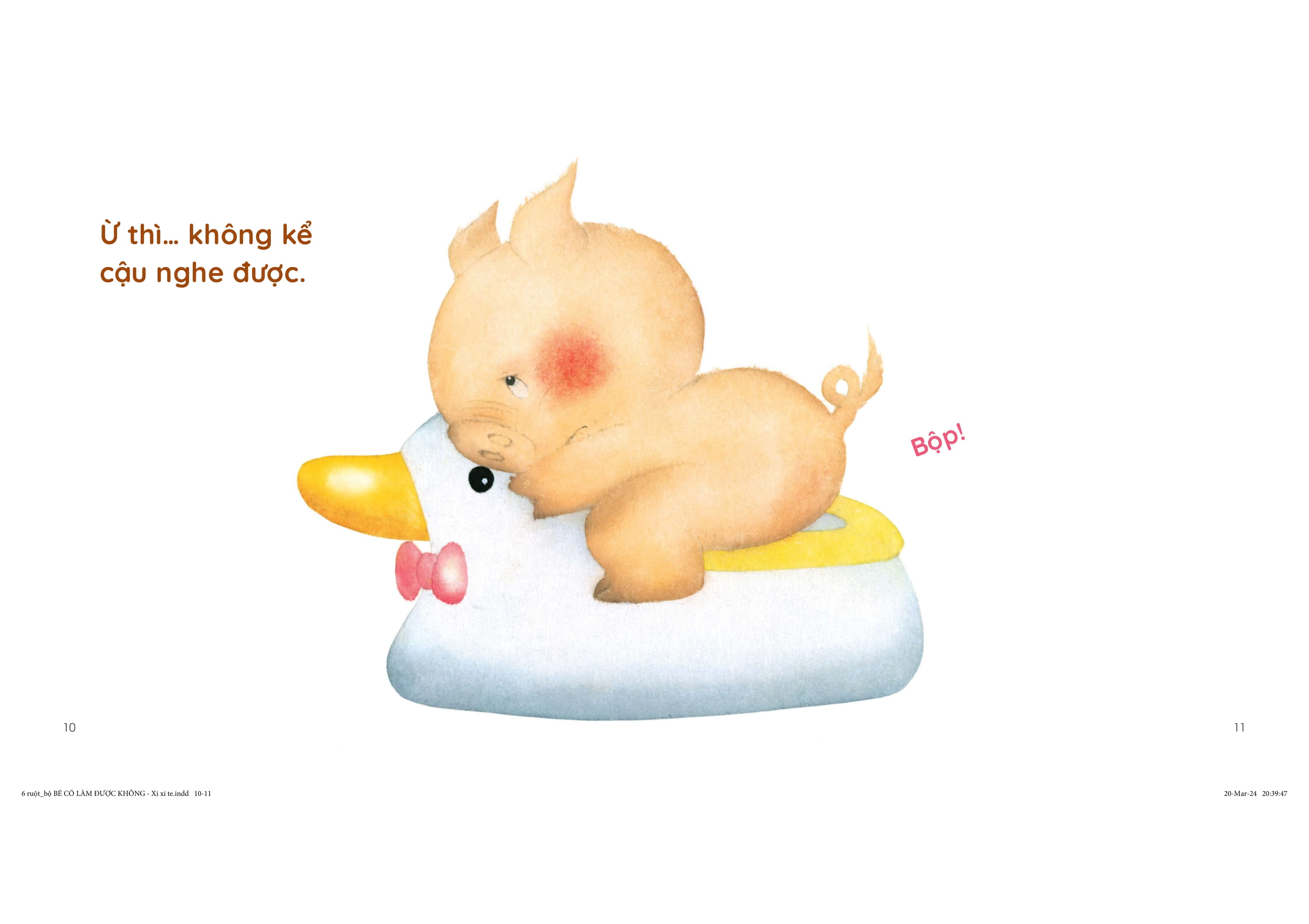 bé có làm được không? - xi xi tè