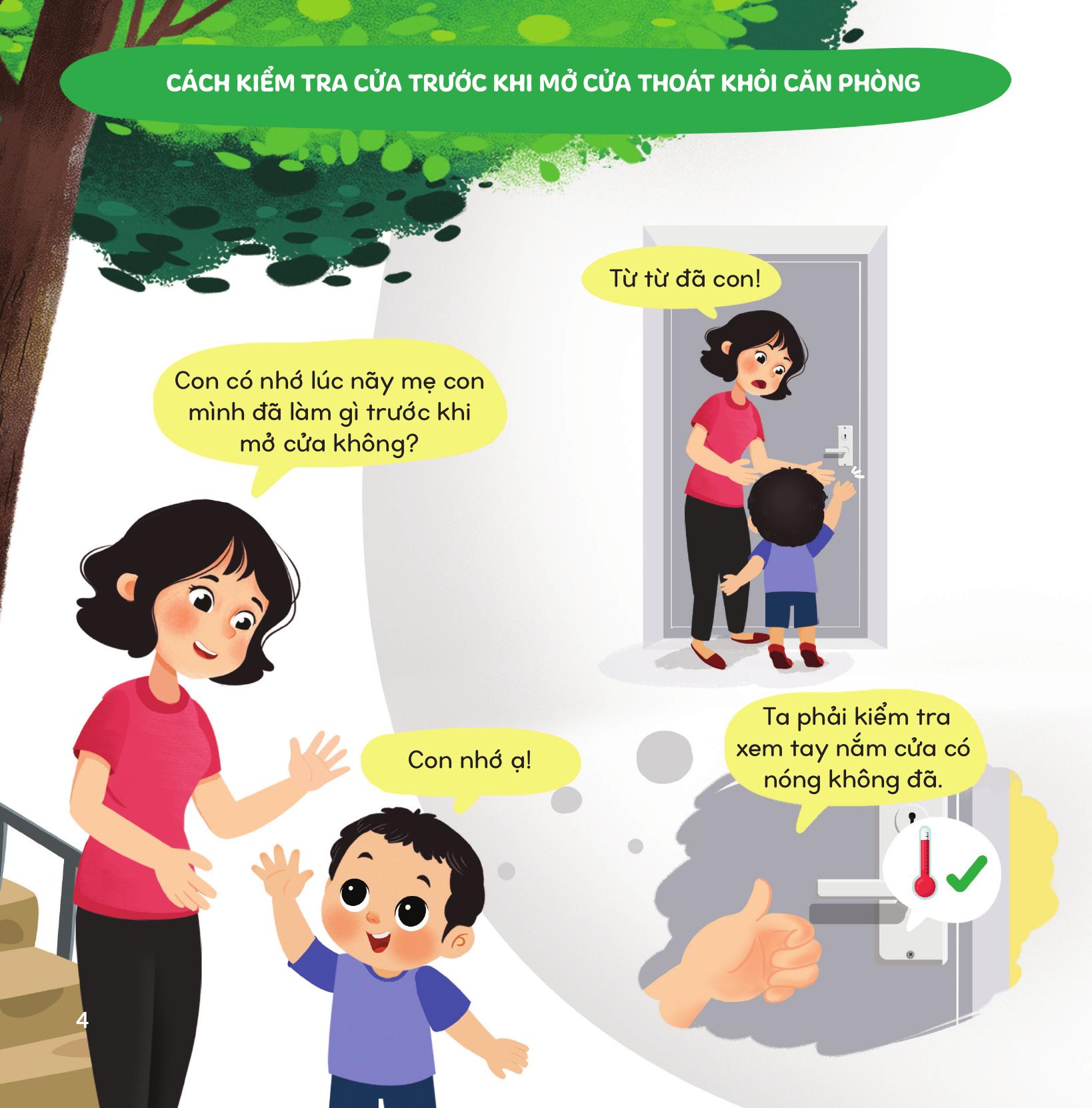 bé giỏi như chú lính cứu hỏa - các kỹ năng chữa cháy và thoát nạn