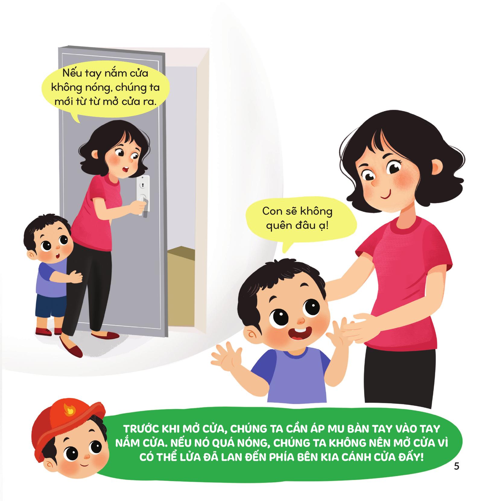 bé giỏi như chú lính cứu hỏa - các kỹ năng chữa cháy và thoát nạn