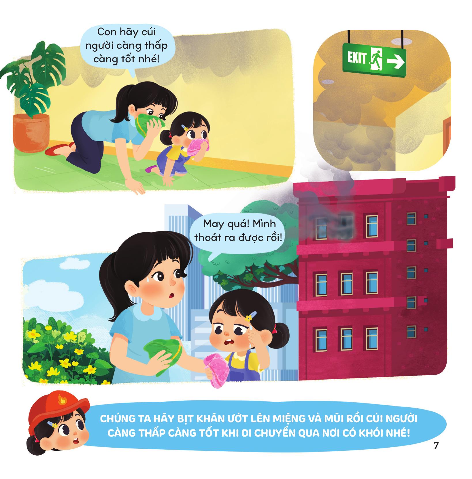 bé giỏi như chú lính cứu hỏa - các kỹ năng chữa cháy và thoát nạn