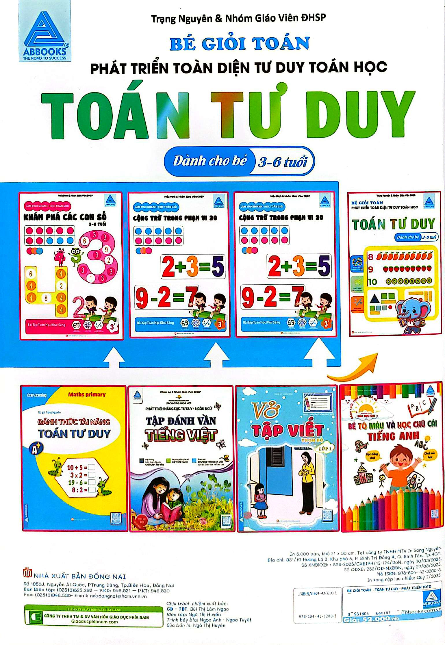 Be Gioi Toan - Phat Trien Toan Dien Tu Duy Toan Hoc - Toan Tu Duy (Danh Cho Be 3-6 Tuoi)