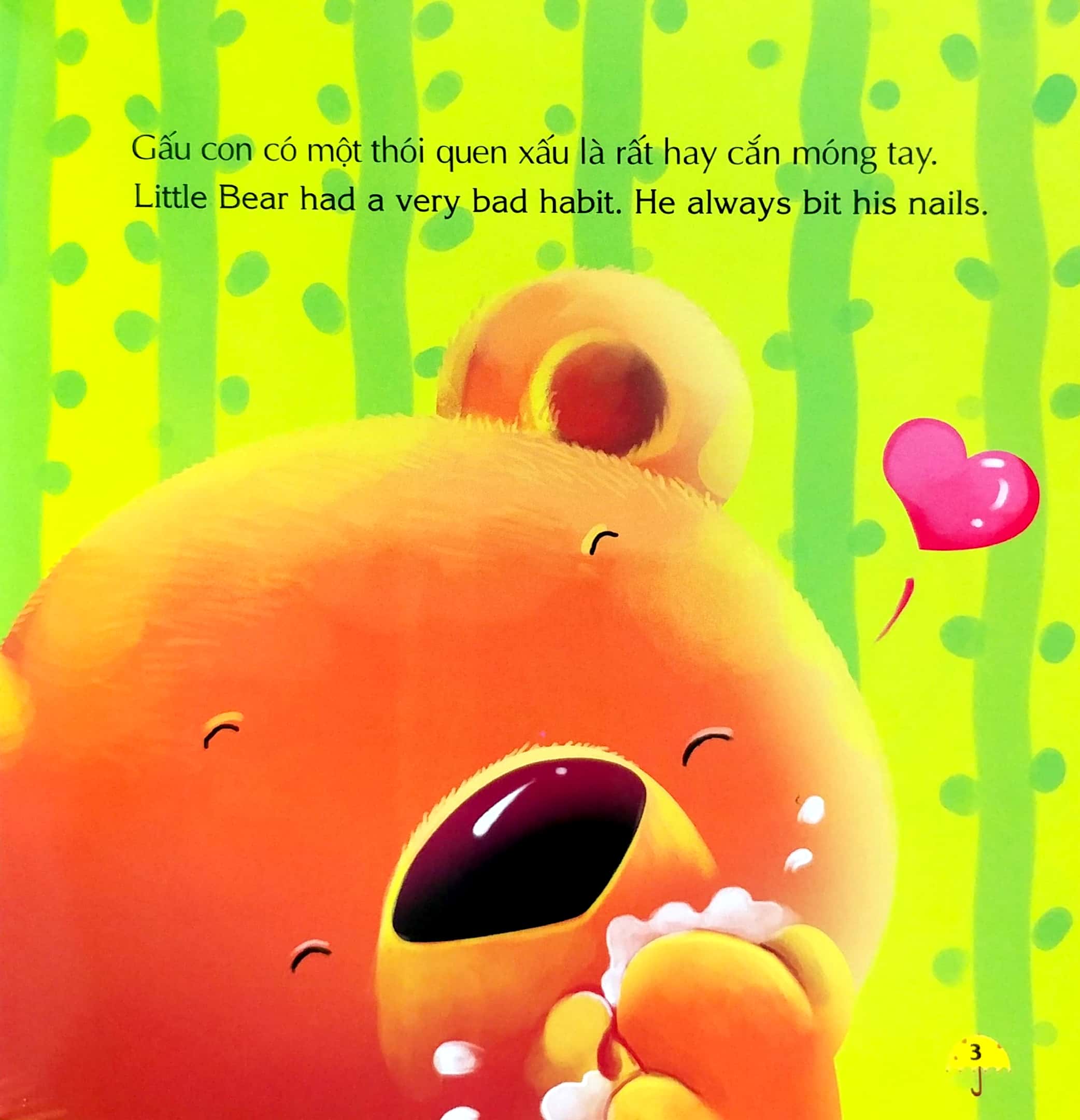 bé học cách yêu thương - yêu thương bản thân - không cắn móng tay