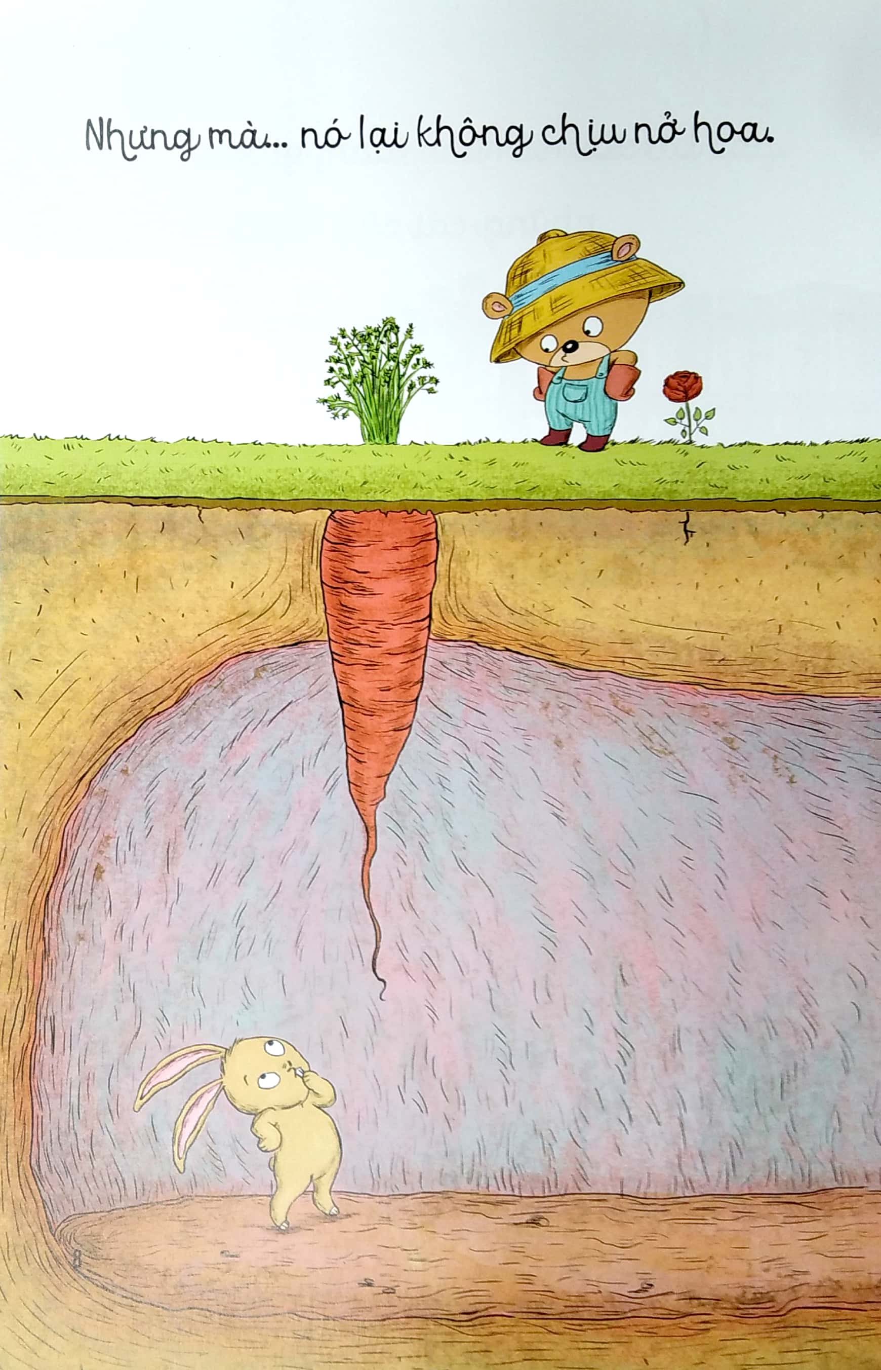 bé học điều hay qua câu chuyện nhỏ - gấu con tinh nghịch - cây ơi, sao bạn không nở hoa?