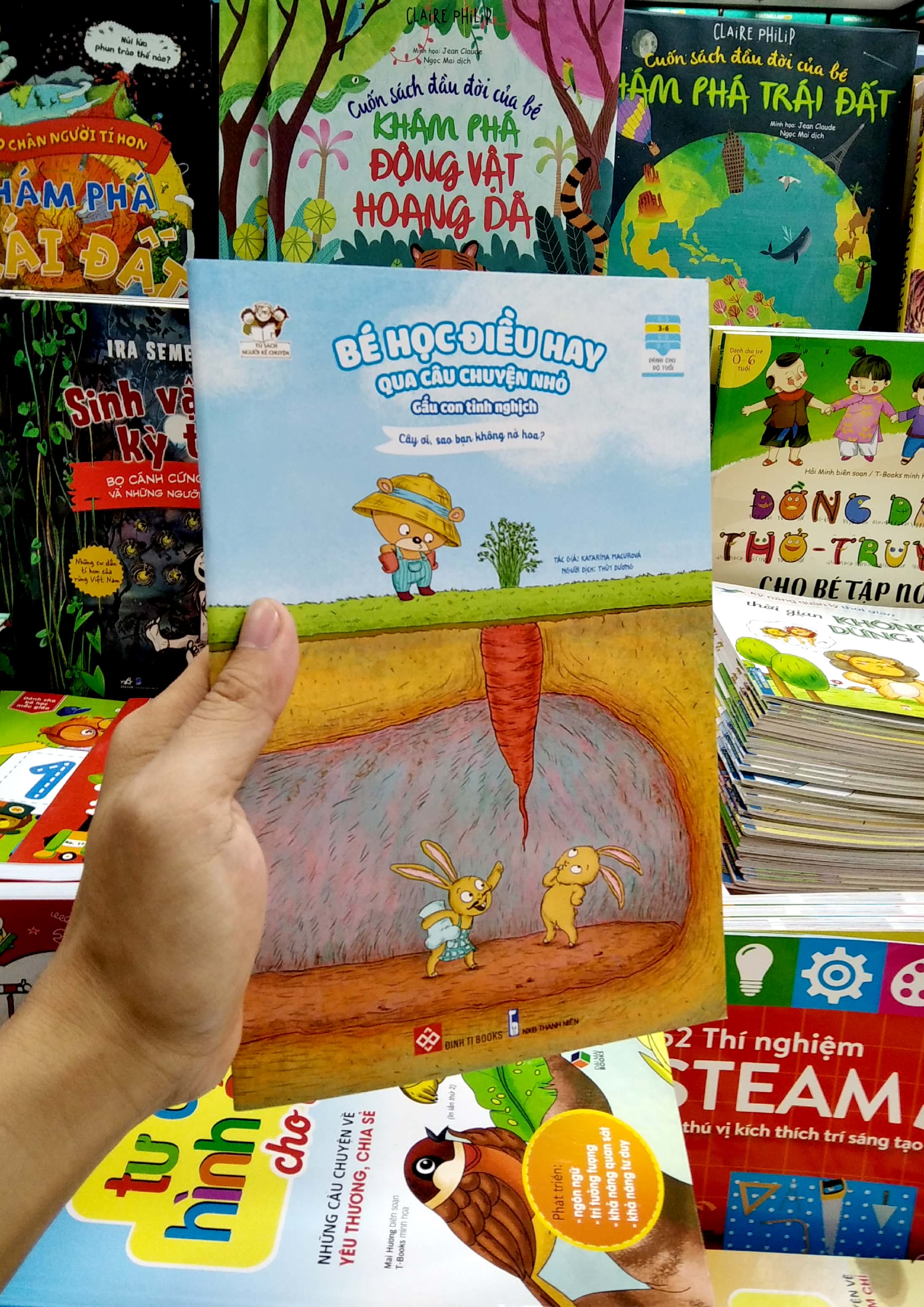 bé học điều hay qua câu chuyện nhỏ - gấu con tinh nghịch - cây ơi, sao bạn không nở hoa?