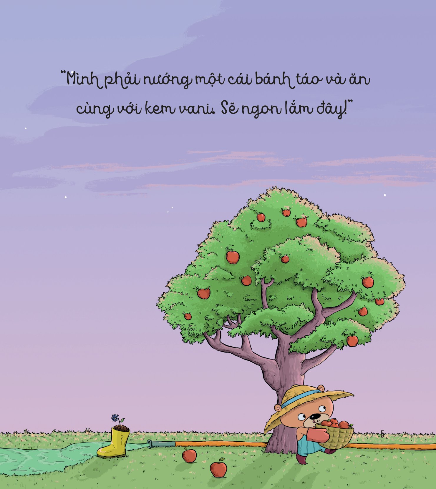 bé học điều hay qua câu chuyện nhỏ - gấu con tinh nghịch - cơn “đại hồng thủy”