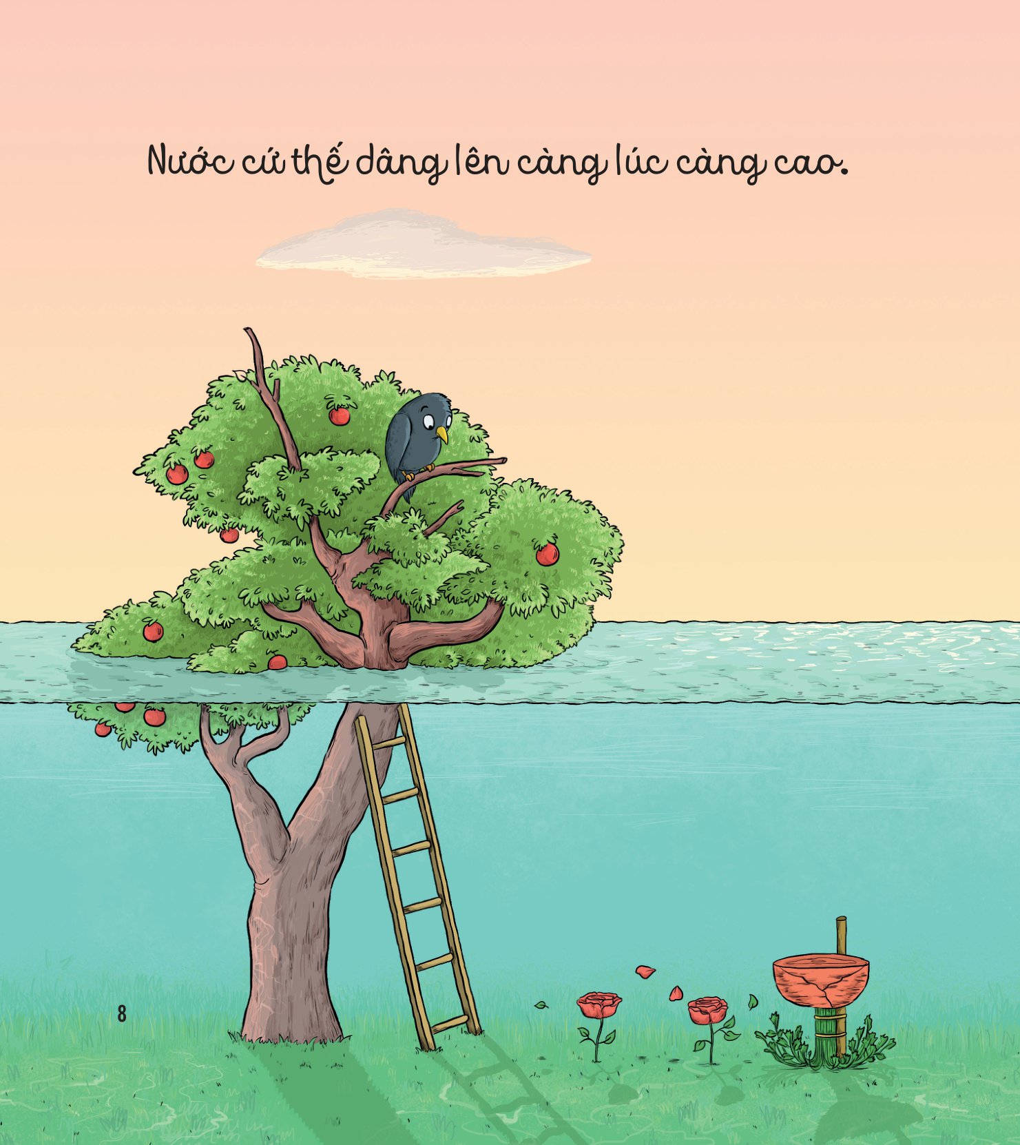 bé học điều hay qua câu chuyện nhỏ - gấu con tinh nghịch - cơn “đại hồng thủy”