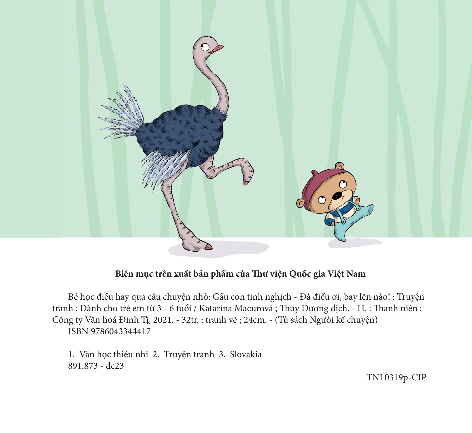 bé học điều hay qua câu chuyện nhỏ - gấu con tinh nghịch - đà điểu ơi, bay lên nào!