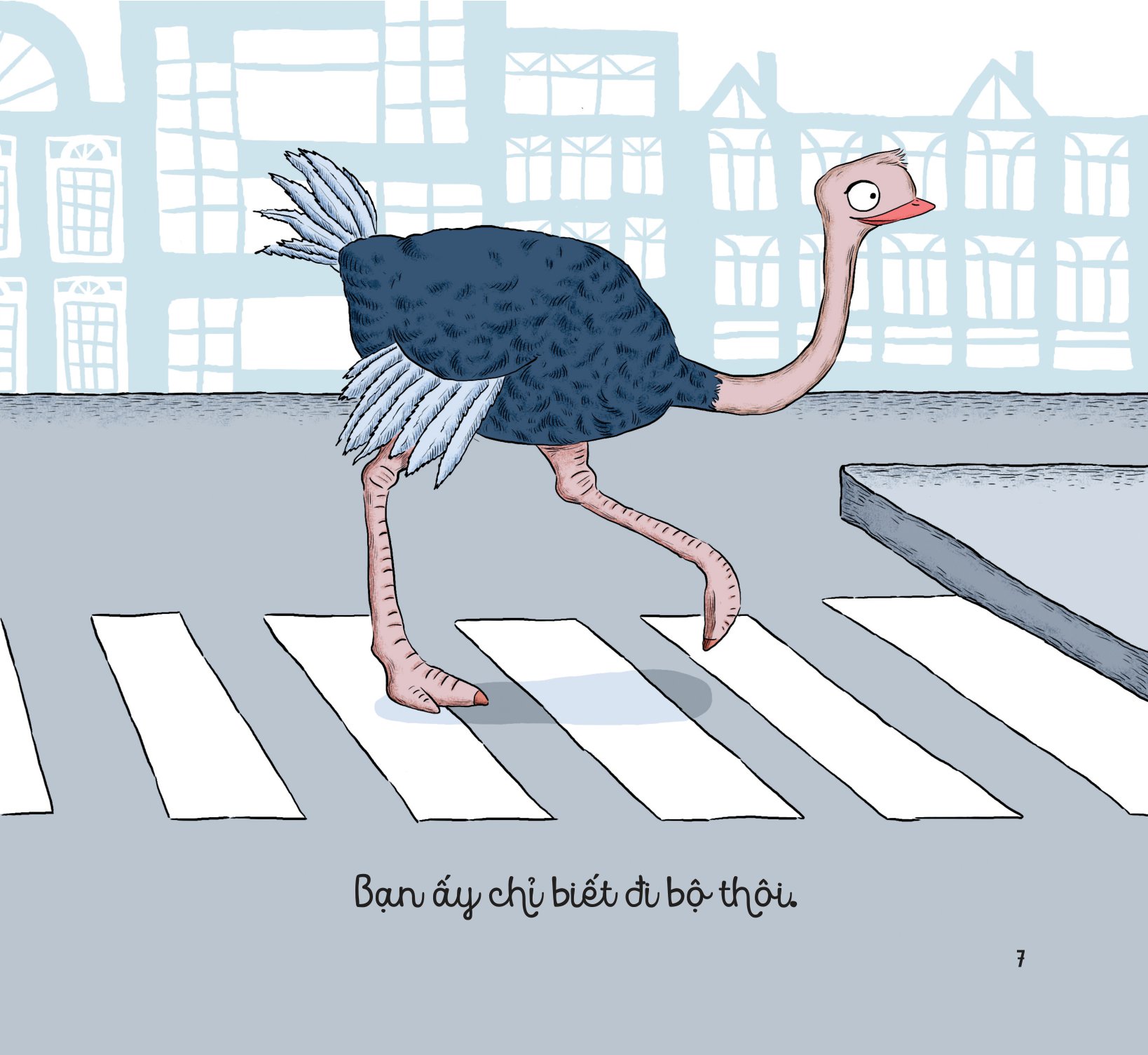 bé học điều hay qua câu chuyện nhỏ - gấu con tinh nghịch - đà điểu ơi, bay lên nào!