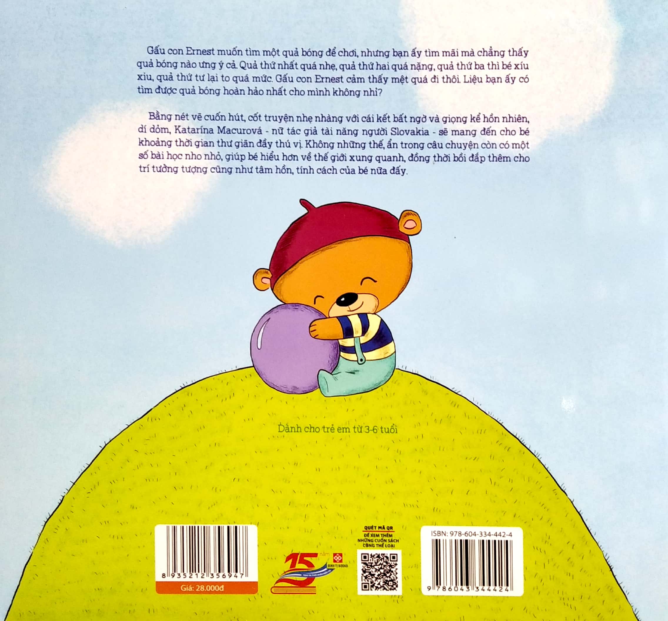 bé học điều hay qua câu chuyện nhỏ - gấu con tinh nghịch - quả bóng hoàn hảo nhất