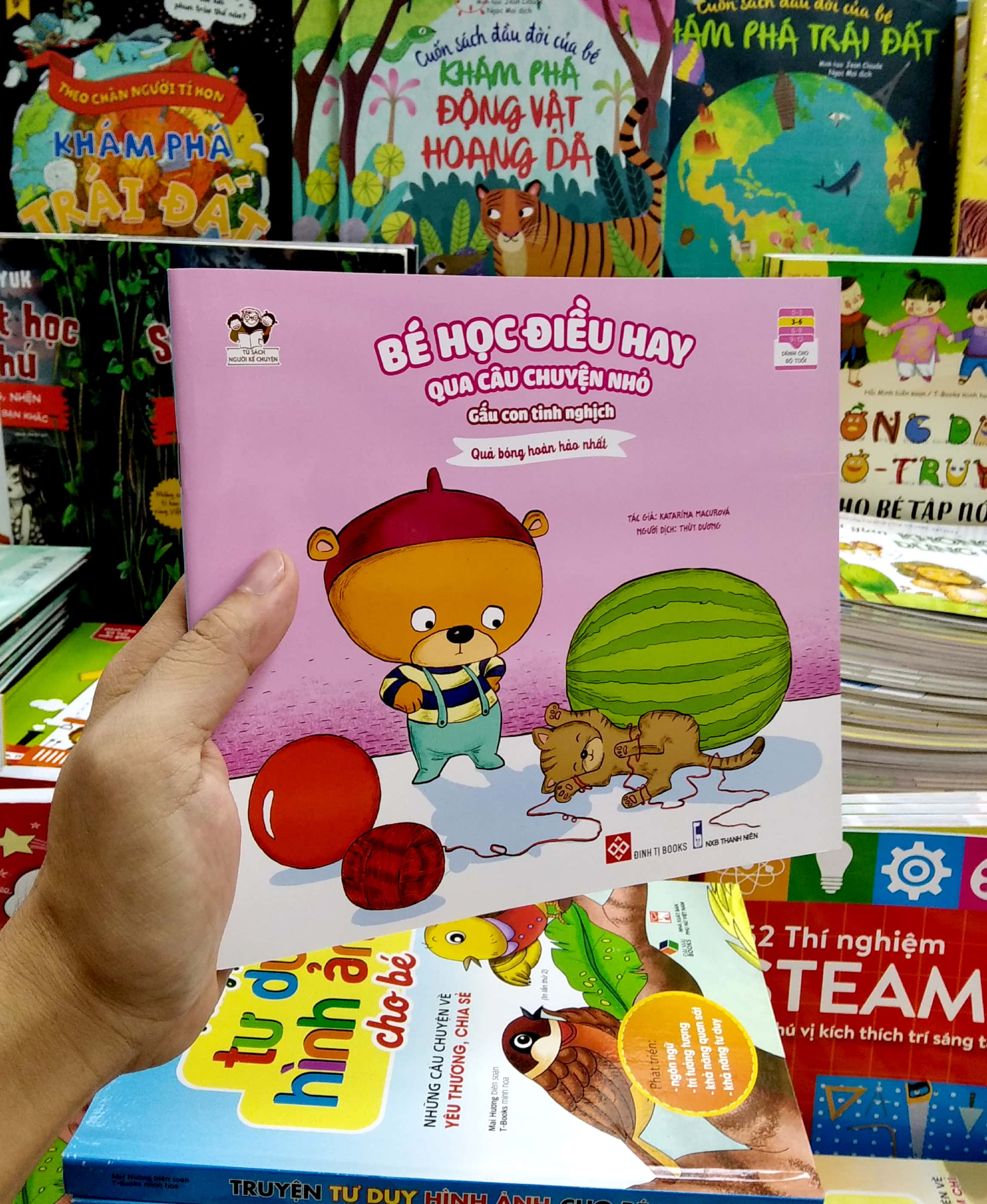 bé học điều hay qua câu chuyện nhỏ - gấu con tinh nghịch - quả bóng hoàn hảo nhất