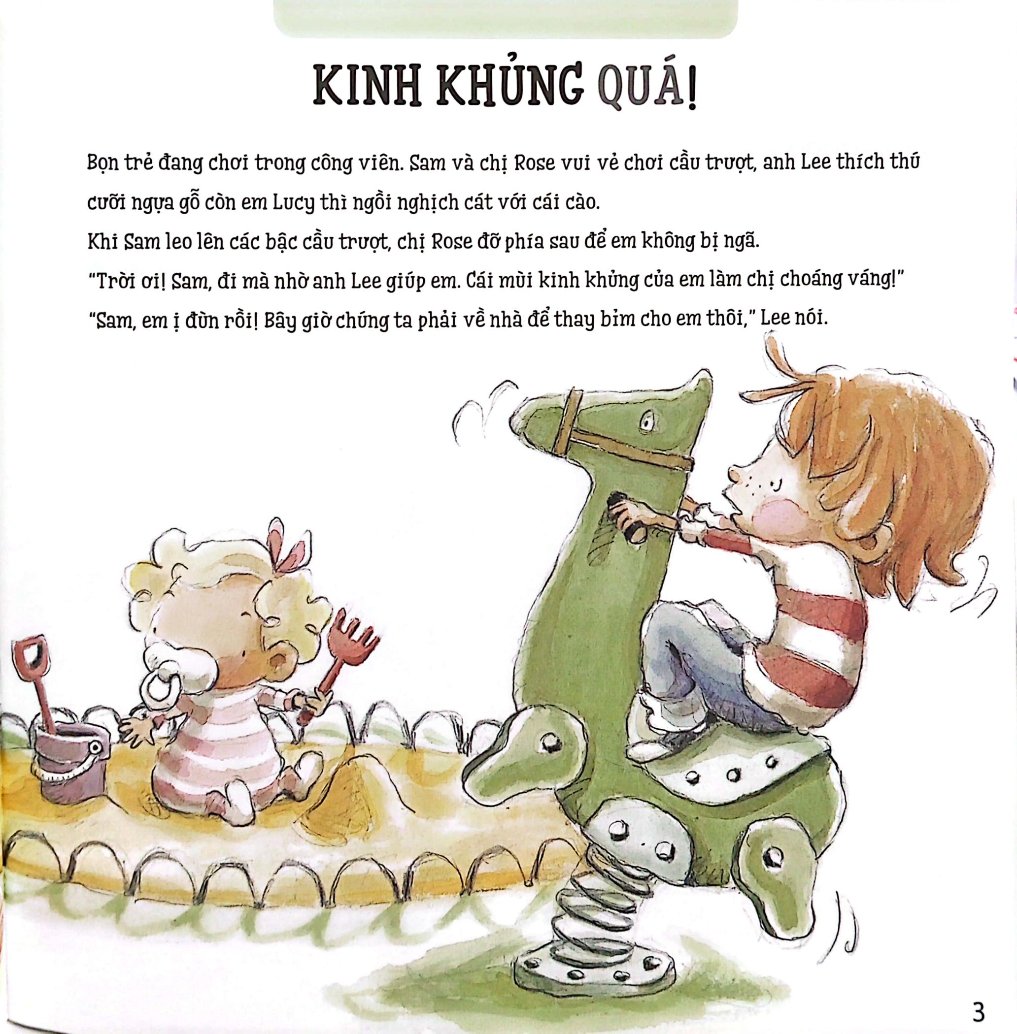 bé học kĩ năng - tự lập - tạm biệt bỉm xinh