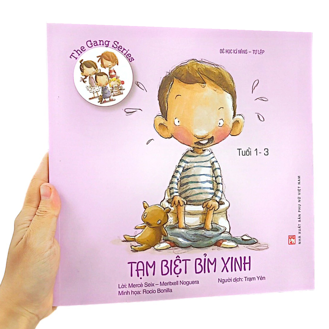 bé học kĩ năng - tự lập - tạm biệt bỉm xinh