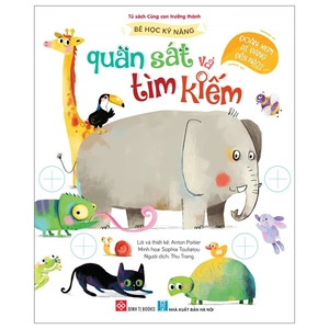 bé học kỹ năng quan sát và tìm kiếm - đoán xem ai đang đến nào?