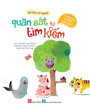 bé học kỹ năng quan sát và tìm kiếm - đoán xem ai đang đến nào?