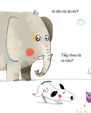 bé học kỹ năng quan sát và tìm kiếm - đoán xem ai đang đến nào?