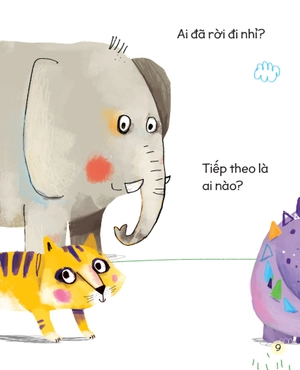 bé học kỹ năng quan sát và tìm kiếm - đoán xem ai đang đến nào?