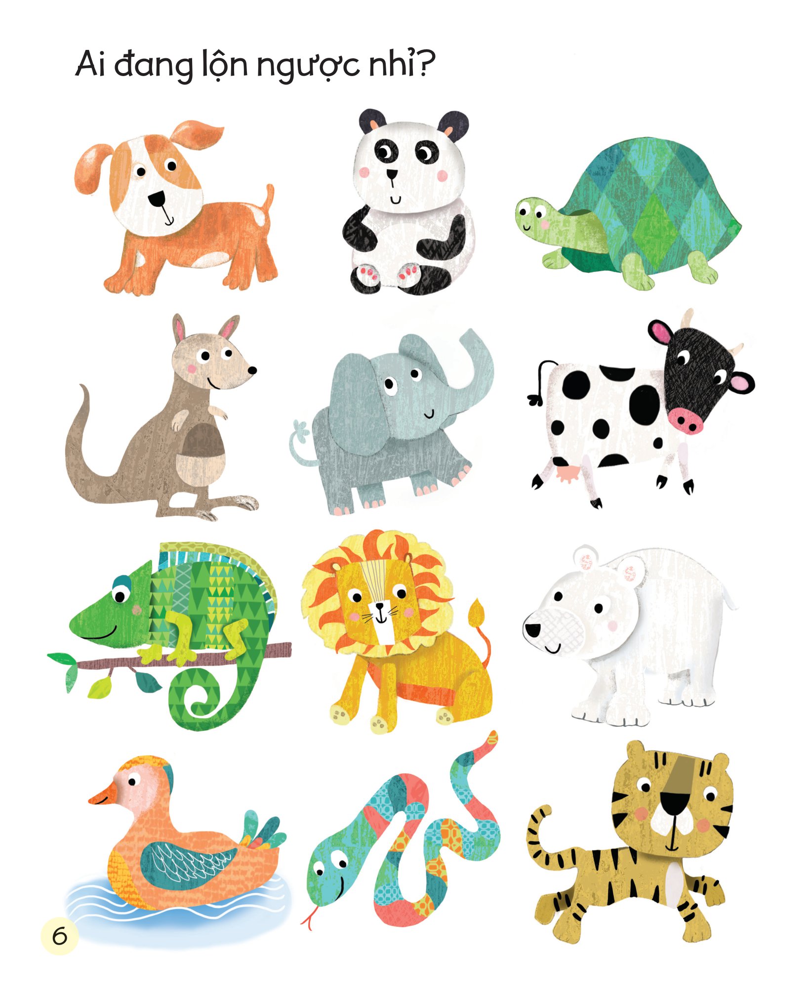 bé học kỹ năng quan sát và tìm kiếm - tìm xem là ai vậy nhỉ?