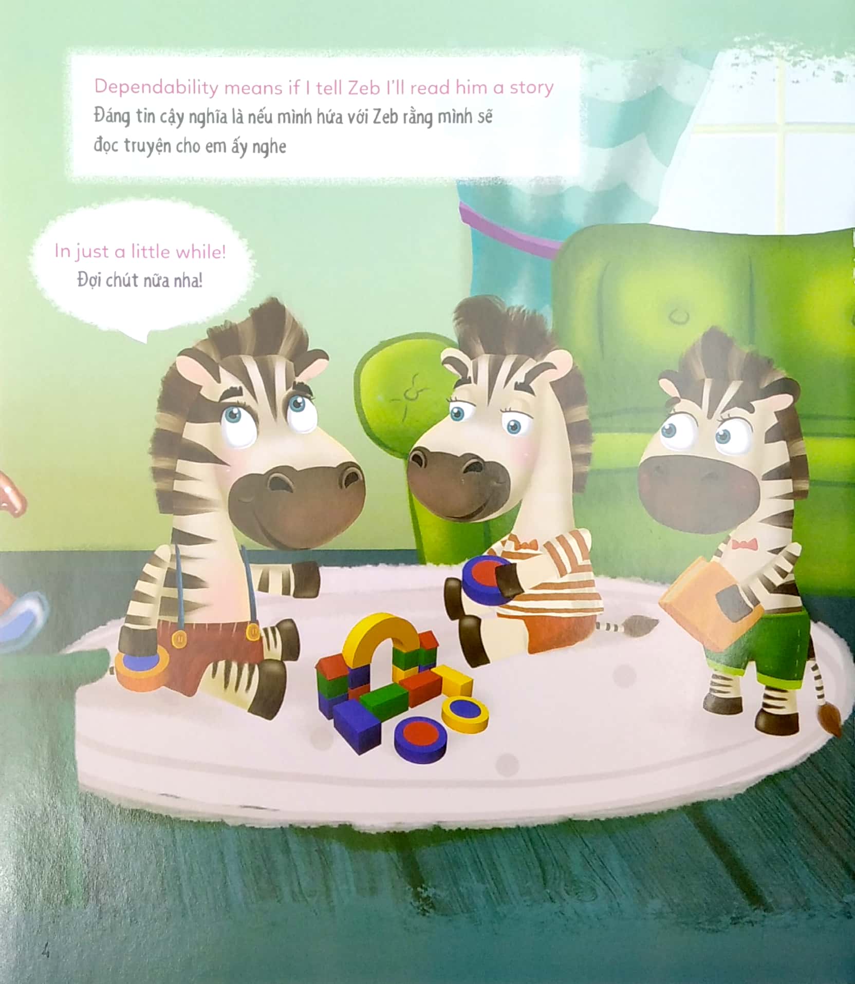 bé học lễ giáo - đáng tin cậy (sách song ngữ anh - việt)